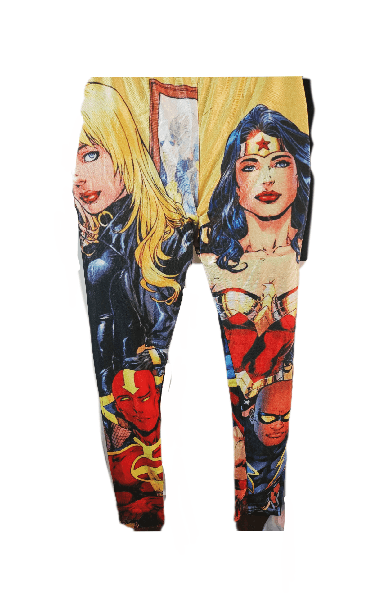 Other VINTAGE (OLDSCHOOL) SUPERHEROS LEGGINGS Size 28" / US 6 / IT 42 - 3 Thumbnail
