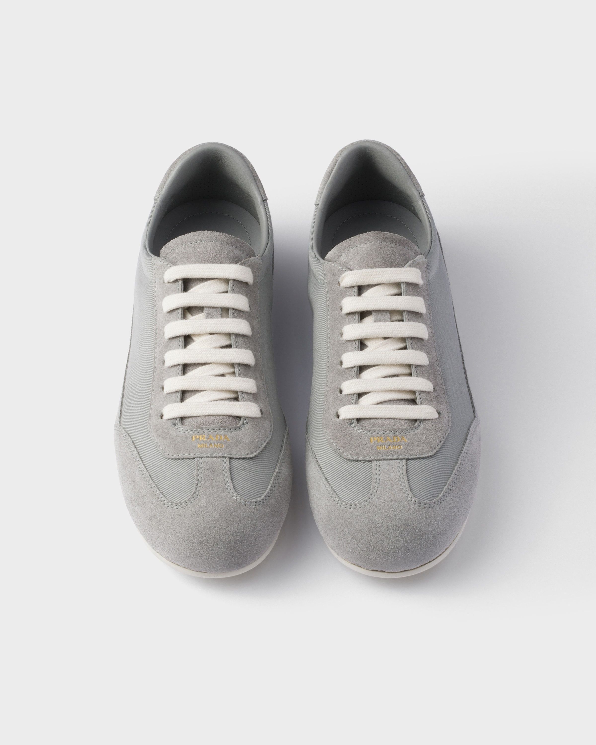 Prada o1la1rc1a0925 Suede And Fabric Sneakers in Grey Size US 11 / EU 44 - 3 Thumbnail