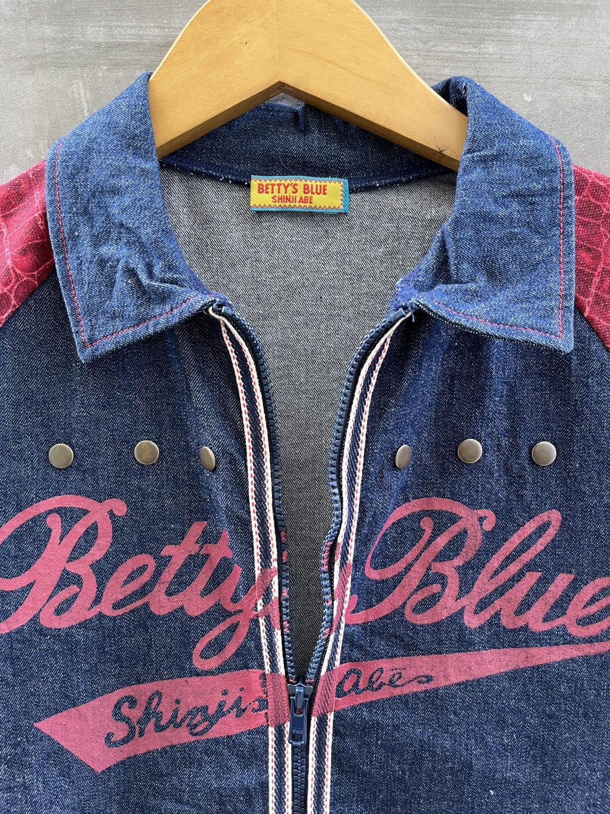 Angel Blue Betty's Blue Shinji abe Jacket Crocodille Pattern Size US M / EU 48-50 / 2 - 2 Thumbnail