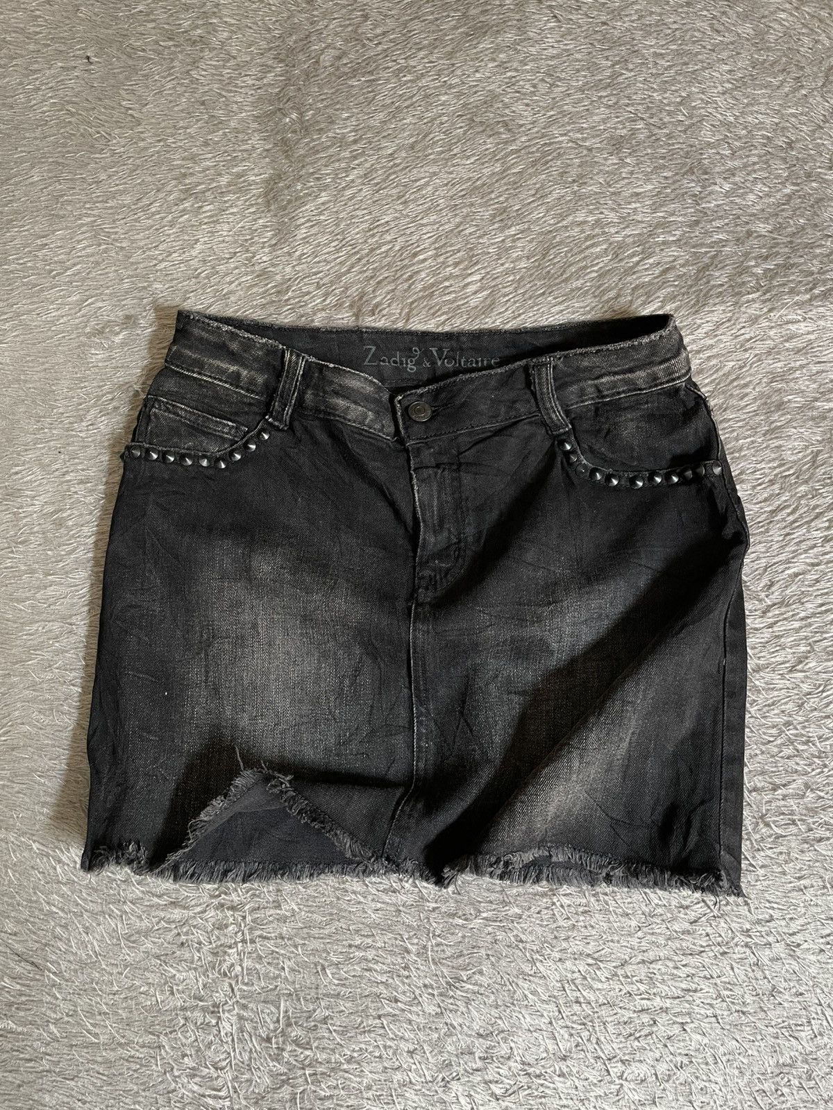 Zadig & Voltaire Y2k Zadig & voltaire mini skirt gothic Size 30" / US 8 / IT 44 - 1 Thumbnail