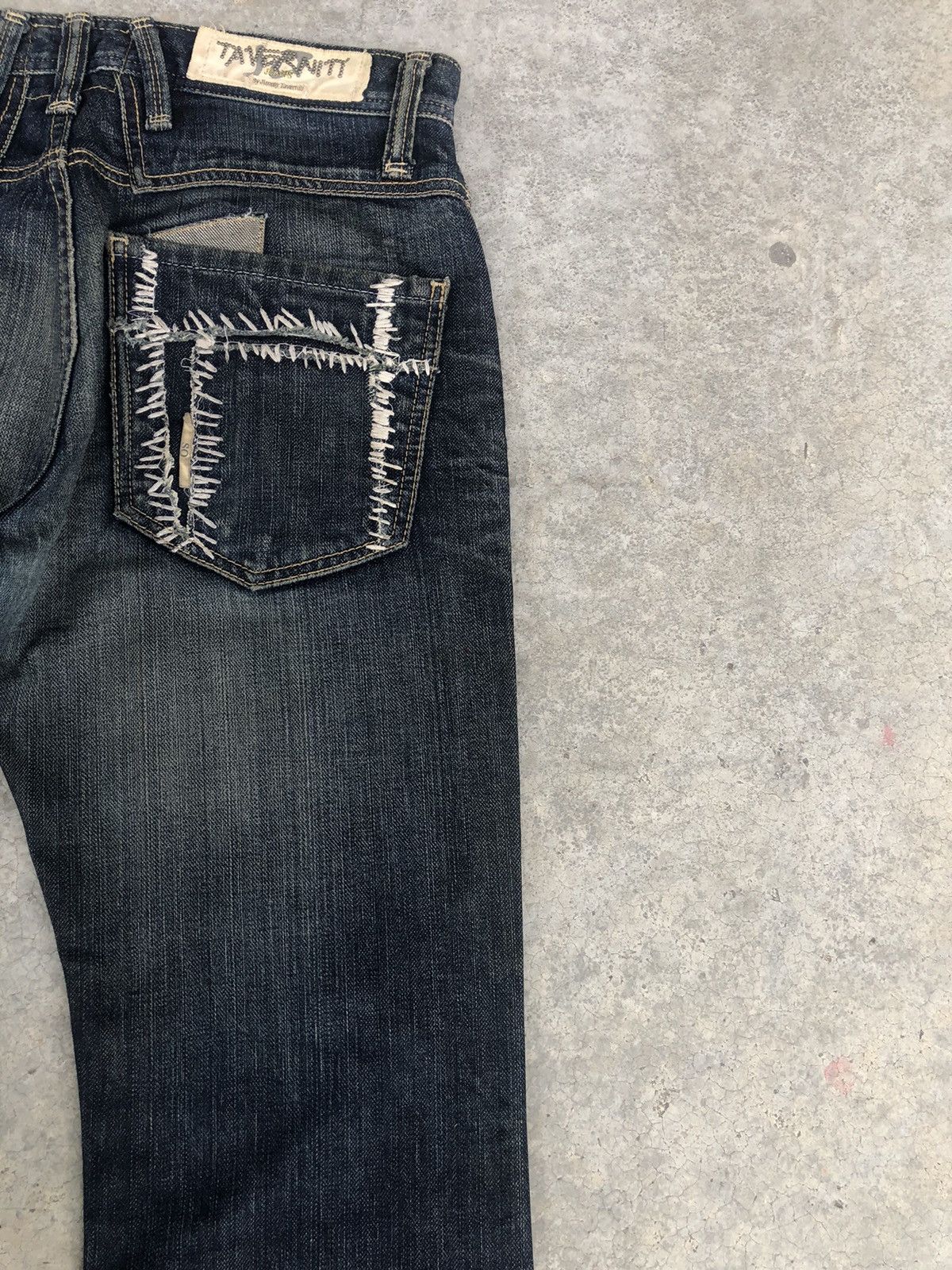 If Six Was Nine Taverniti Flared Jeans Mudwash Distressed Jeans Size US 33 - 10 Thumbnail
