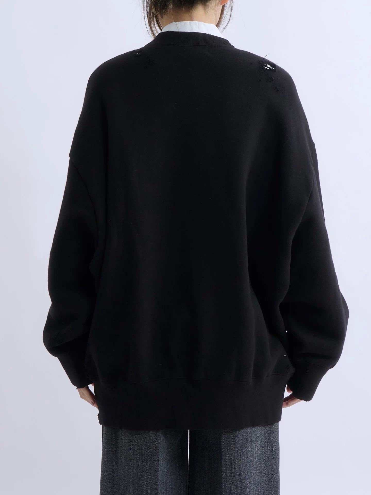 Kolor KOLOR 22AW distressed print vintage sweatshirt Size S / US 4 / IT 40 - 3 Thumbnail