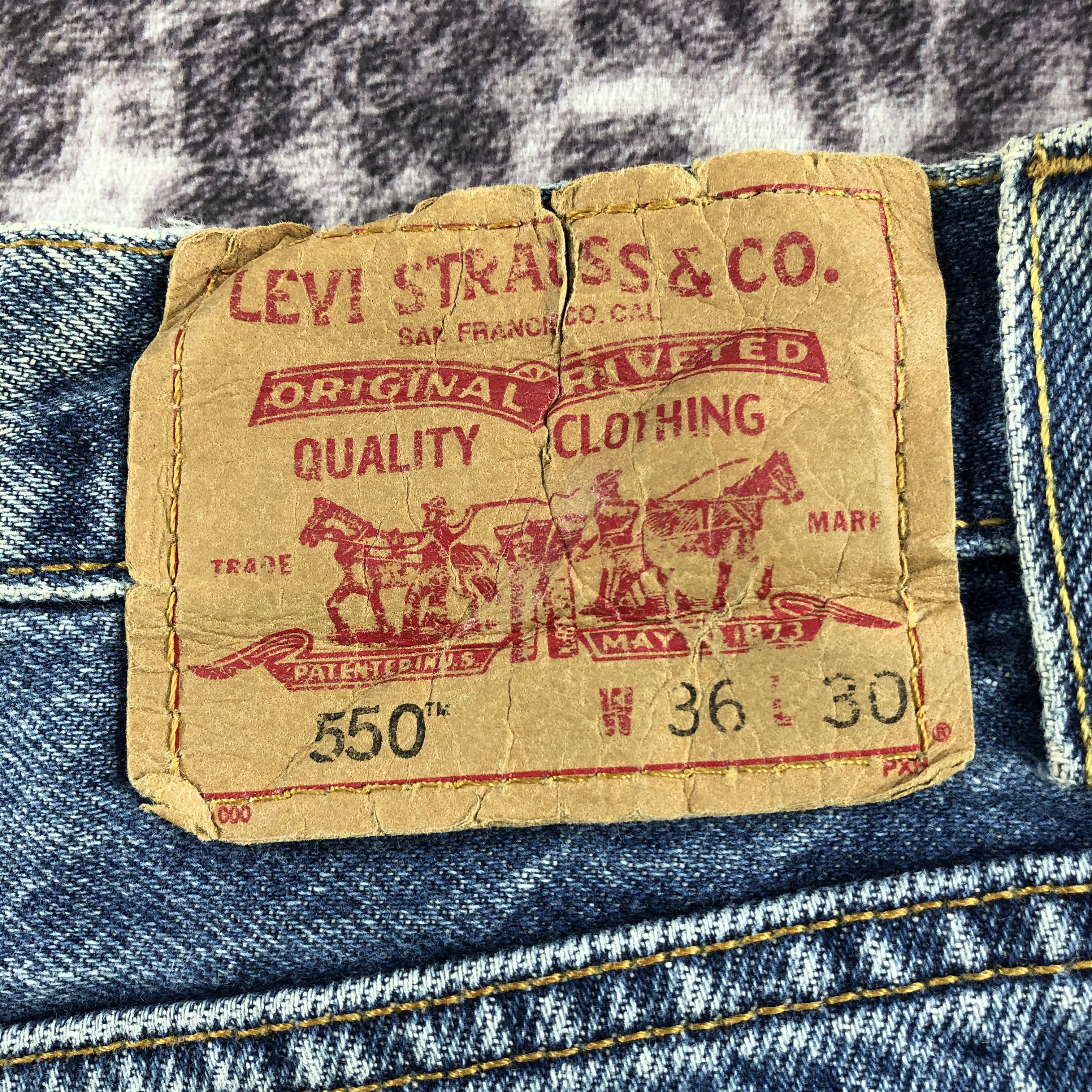 Levi's × Vintage Vintage Blue Wash Levis 550 Jeans-JM2977 Size US 35 - 6 Thumbnail