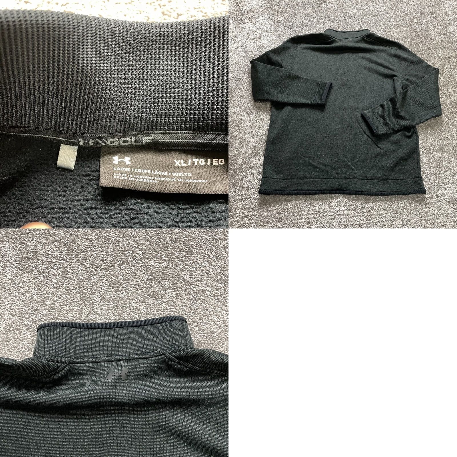 Under Armour Under Armour Golf Jacket Mens XL Gray 1/4 Zip Activewear Sports/Running/Walking Jacket Short Sleeve Stand-Up Collar Regular Fit Athletic Logo Size US XL / EU 56 / 4 - 9 Thumbnail