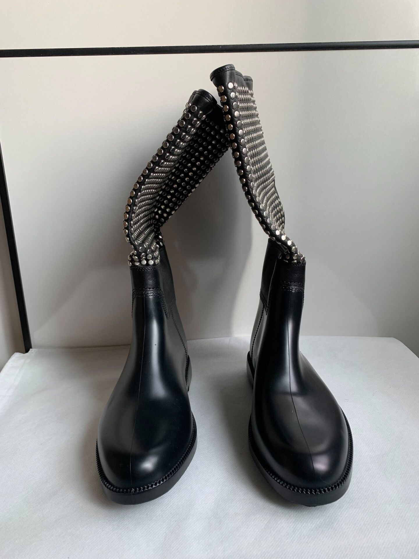 Burberry Burberry Black Rivet High Boots Size US 6 / IT 36 - 1 Thumbnail