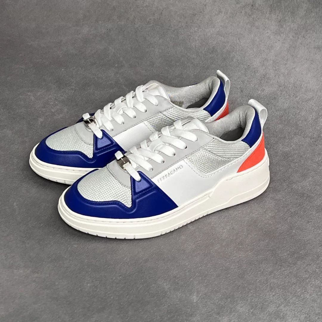Salvatore Ferragamo Salvatore Ferragamo Leather Multi Lowtop Sneakers 6 Men Size US 6 / EU 39 - 1 Thumbnail