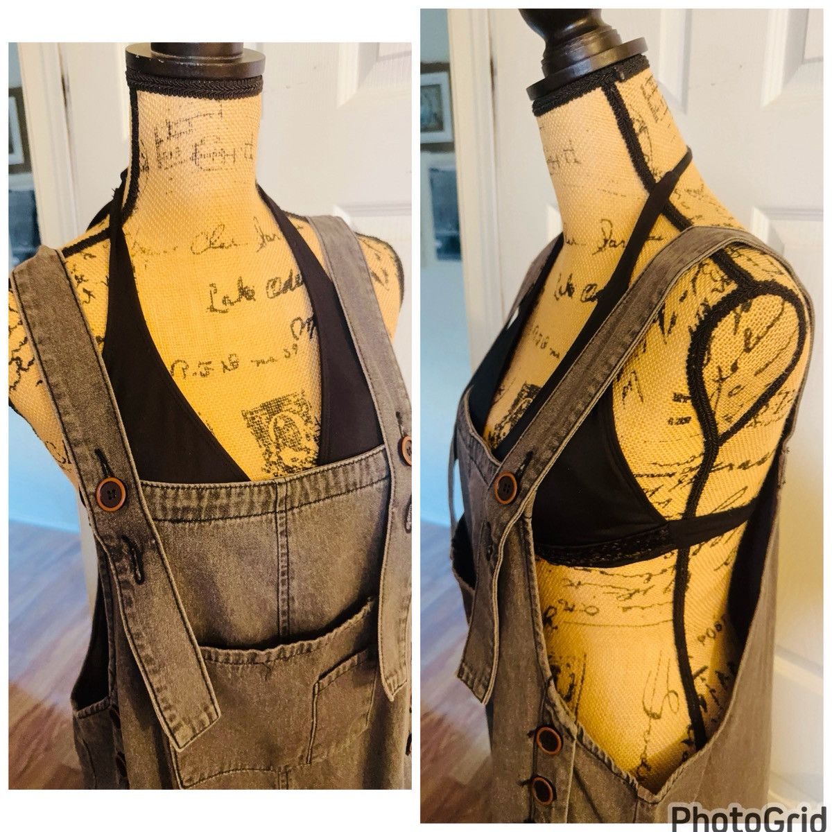 Anthropologie Anthropologie Easel Distressed Wide Leg Overalls Size 27" / US 4 / IT 40 - 4 Thumbnail