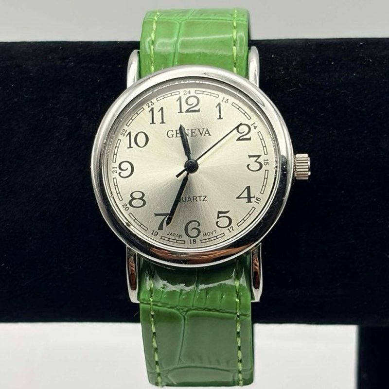 Geneva Y2K Green & Silver Geneva Watch Size ONE SIZE - 2 Thumbnail