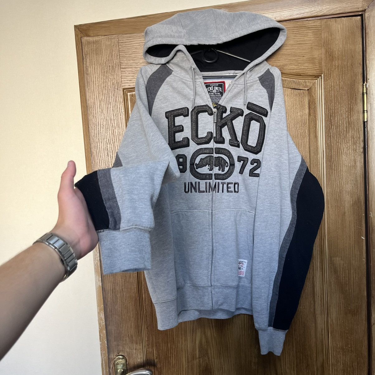 Ecko Unltd. Vintage Y2K Ecko UNLTD Zip Hoodie Big Logo Rap Size US XL / EU 56 / 4 - 2 Thumbnail