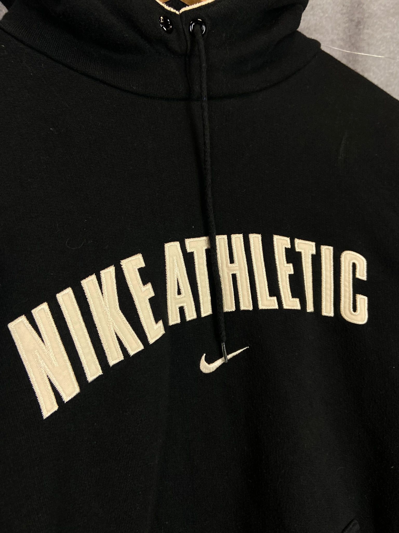 Nike Nike Athletic Spellout Hoodie Black L Streetwear Size US L / EU 52-54 / 3 - 2 Thumbnail