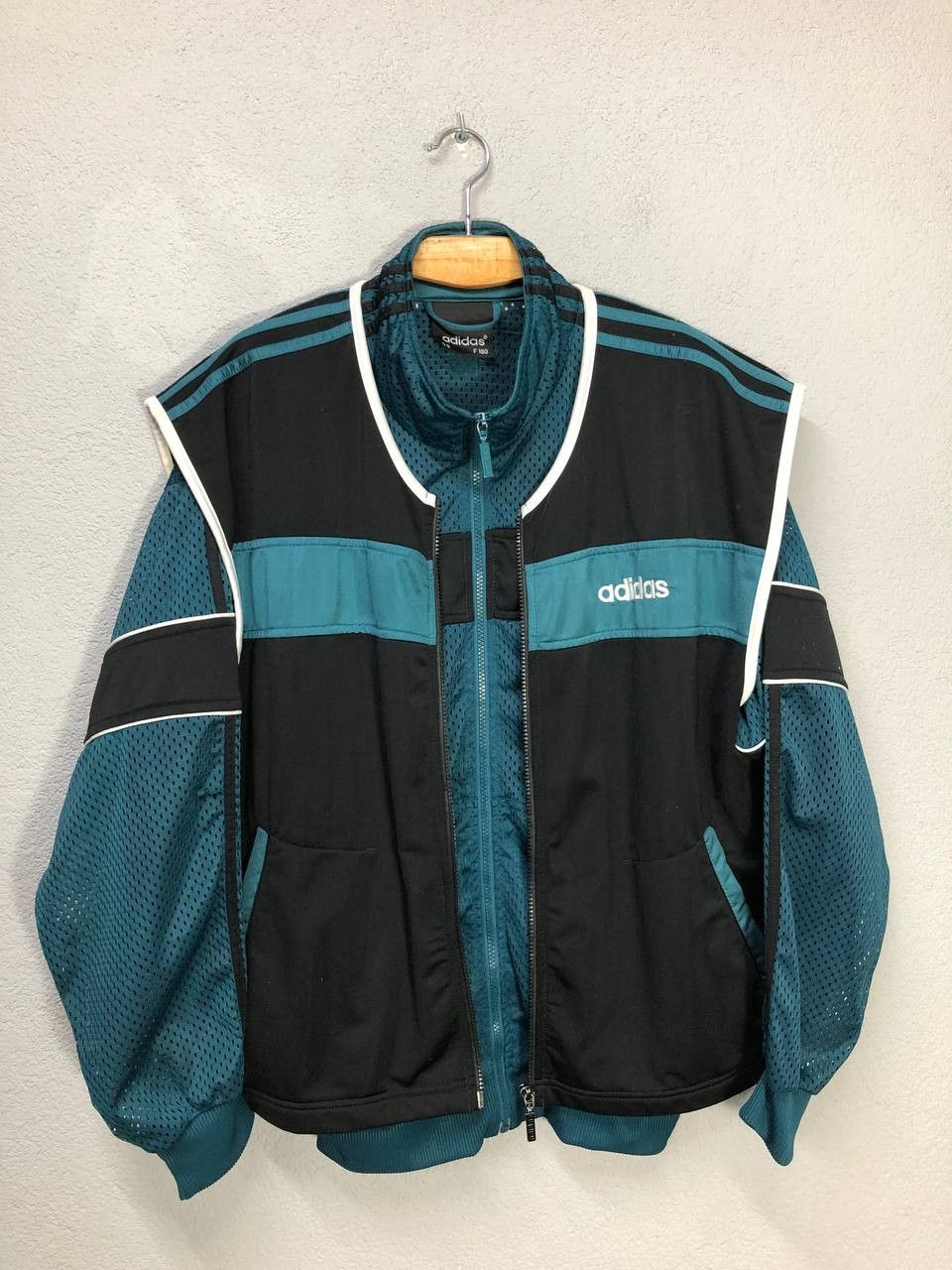 Adidas × Vintage Adidas vintage mens full zip jacket D6 F 180 / Large Size US L / EU 52-54 / 3 - 1 Thumbnail