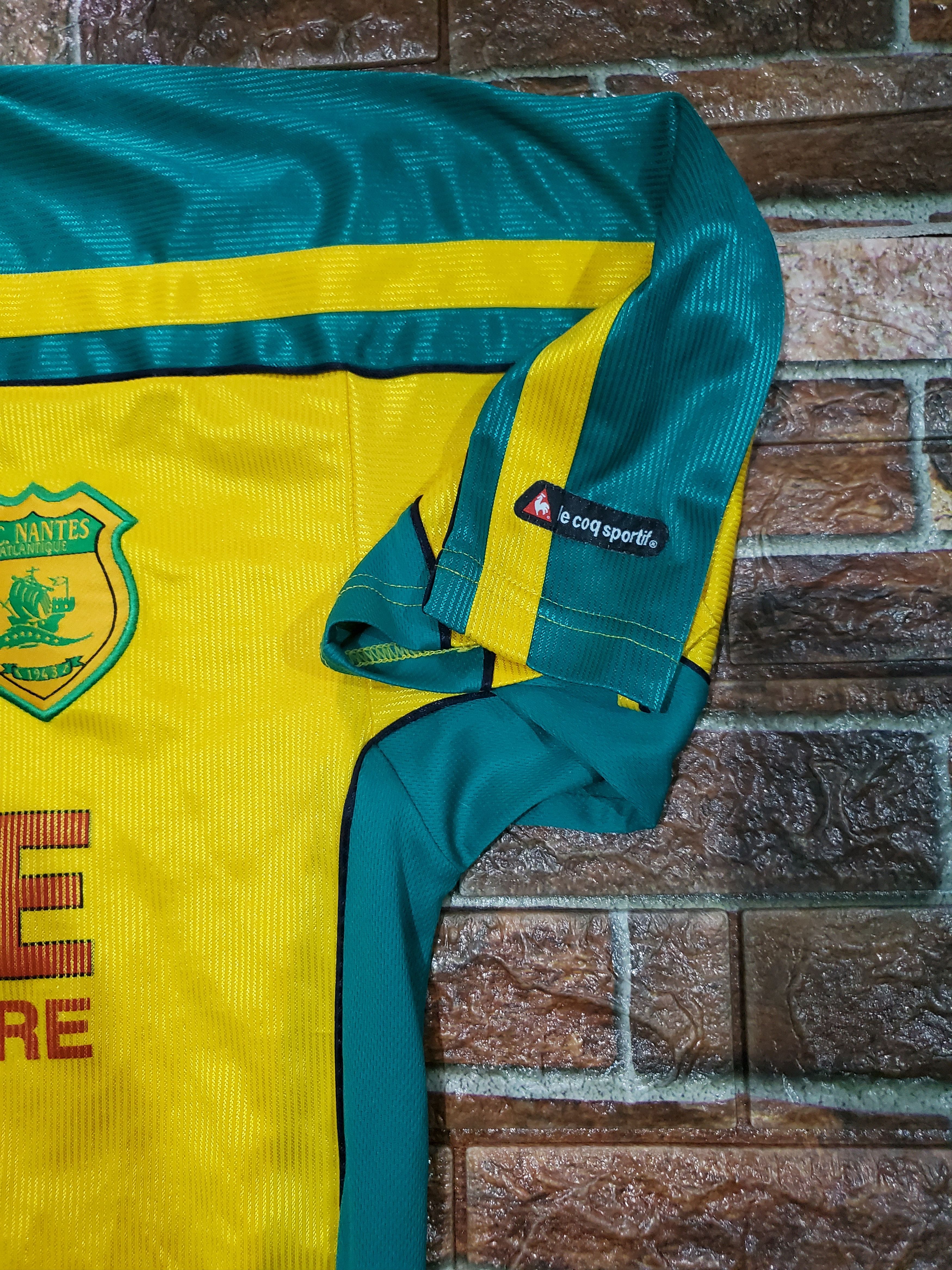 Le Coq Sportif vintage fc Nantes 2000 - 2001 champion de france jersey Size US XL / EU 56 / 4 - 4 Thumbnail