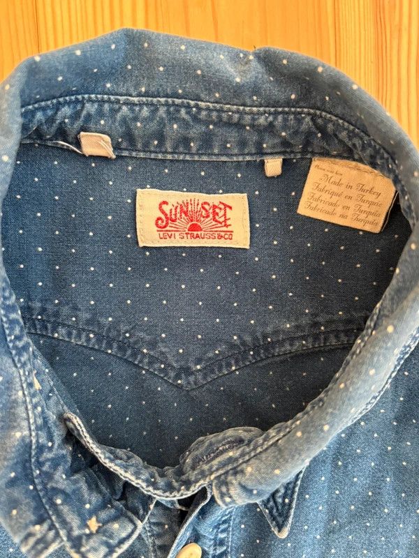 Levi's Vintage Clothing LVC 1920s Indigo dyed Sunset shirt small Size US S / EU 44-46 / 1 - 3 Thumbnail