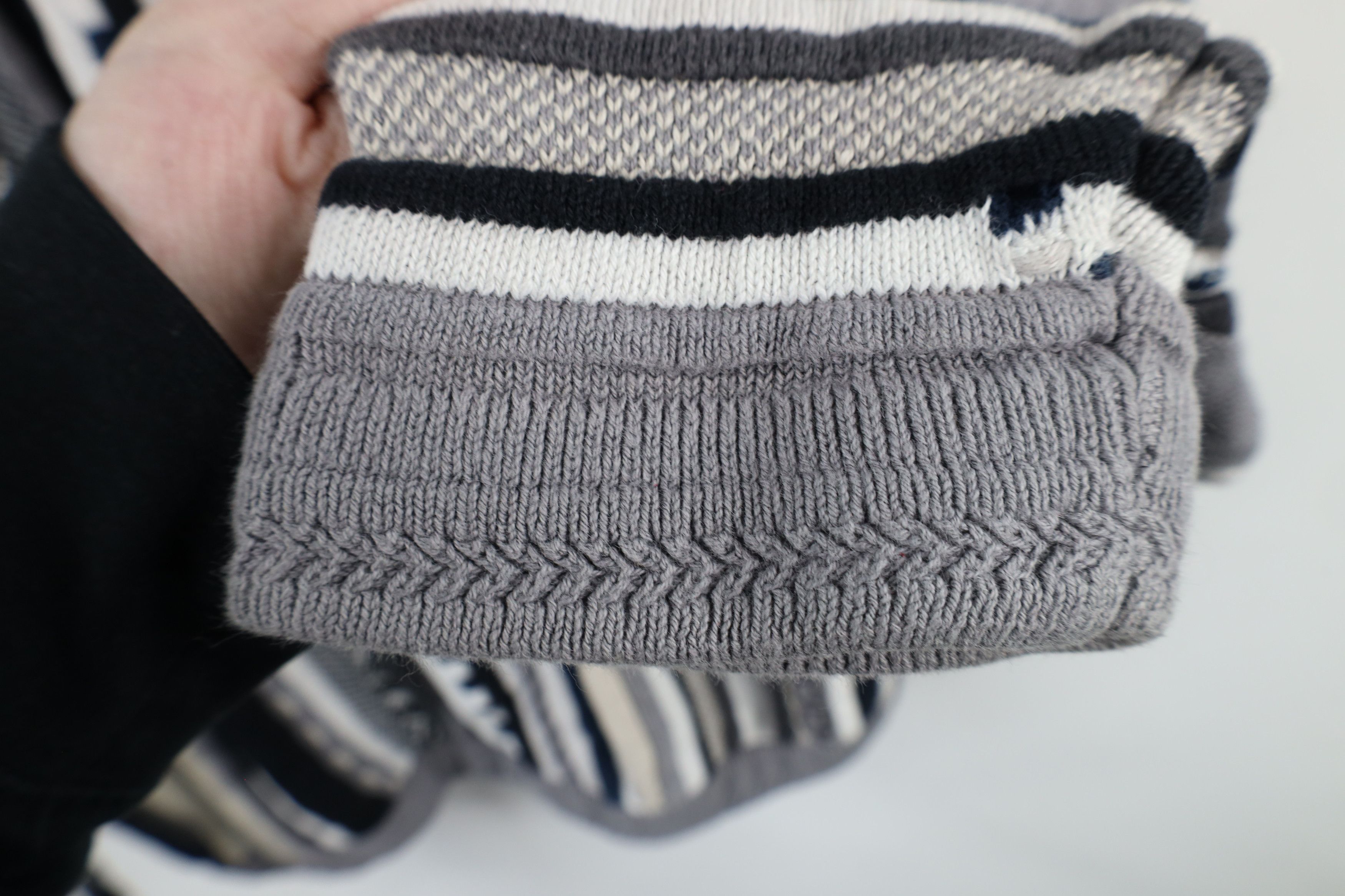 Vintage Vintage 90s Coogi Style Striped Chunky Knit Sweater Size US L / EU 52-54 / 3 - 8 Thumbnail