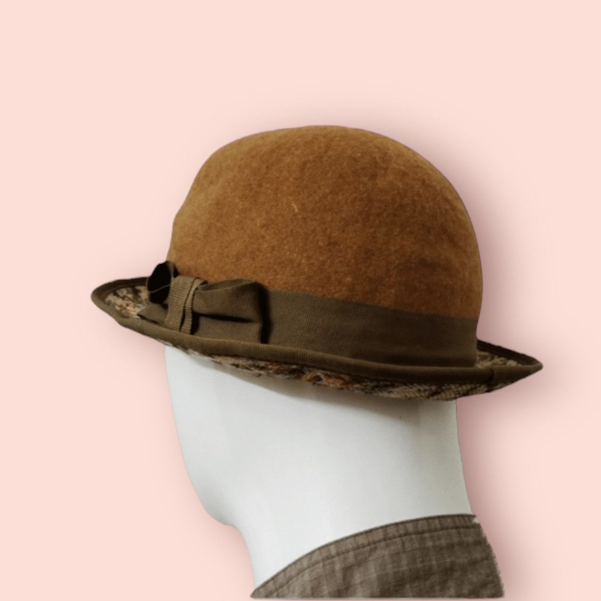 Designer × Japanese Brand × Vintage VINTAGE OLIVE DES OLIVE BOWLER HAT JAPAN Size ONE SIZE - 7 Thumbnail
