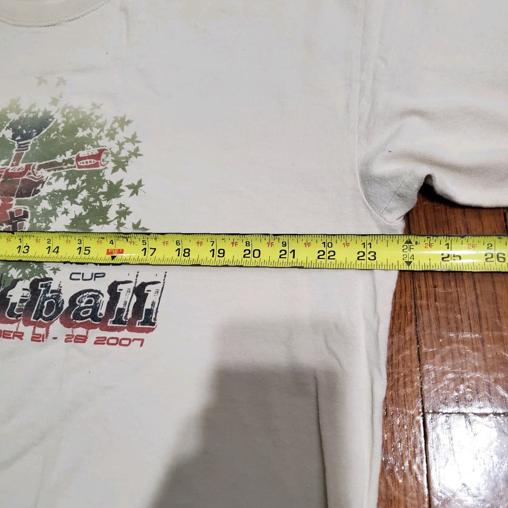 Disney VINTAGE Disney T-Shirt USA Made Unisex XL Beige Cotton Blend Short Sleeve Crew Neck Rare Men's Size XL 2000s Y2K Double-Sided Easy Care Size US XL / EU 56 / 4 - 5 Thumbnail