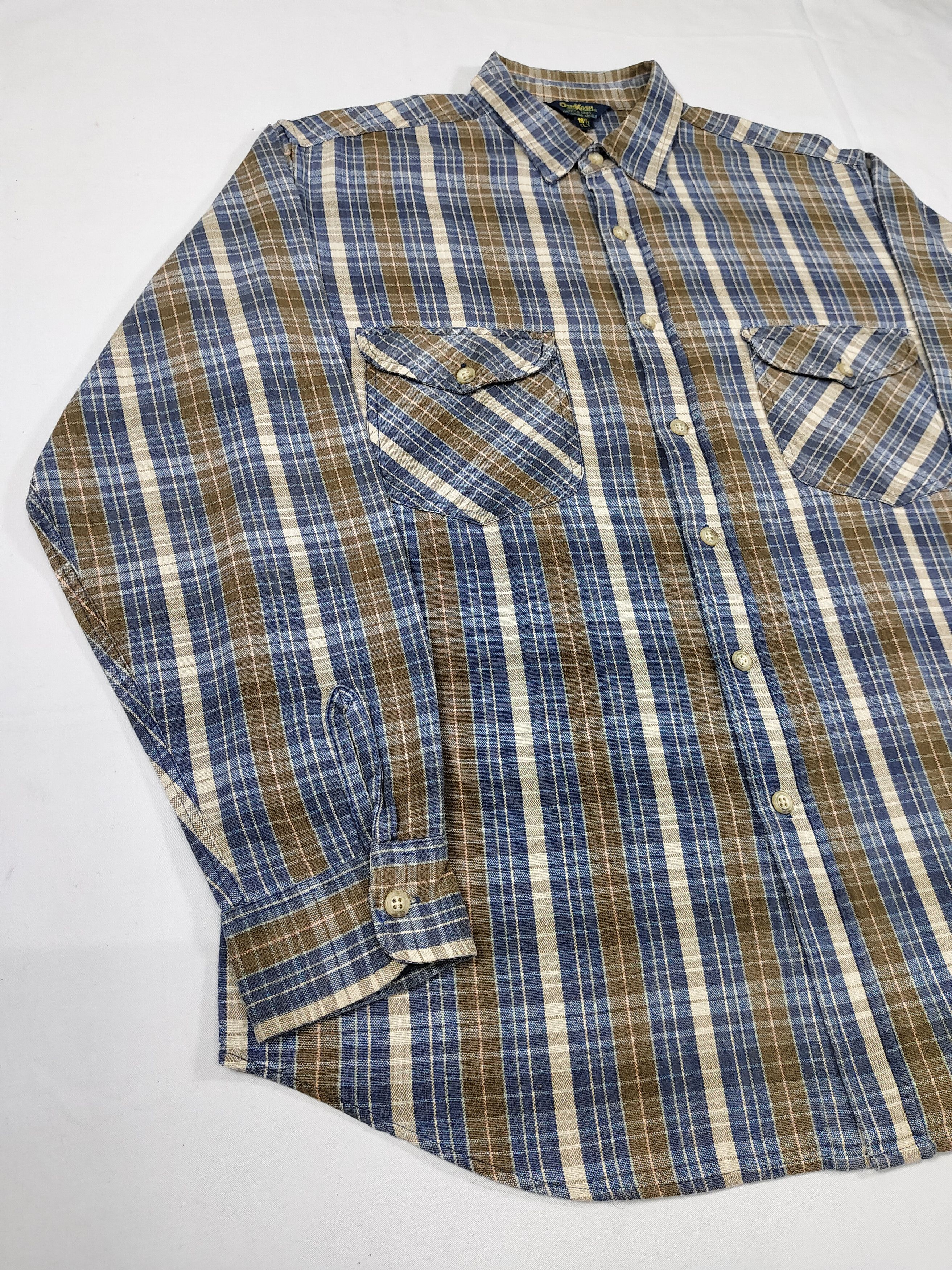 Oshkosh 🔥Vtg Oshkosh Heritage Check Classic Americana Flannel Size US L / EU 52-54 / 3 - 4 Thumbnail