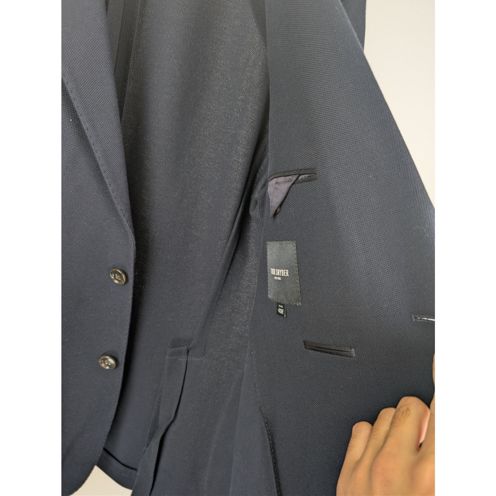 Todd Snyder o1rshd1 CC20 Light Jacket Blazer in Navy Blue Size US M / EU 48-50 / 2 - 6 Thumbnail