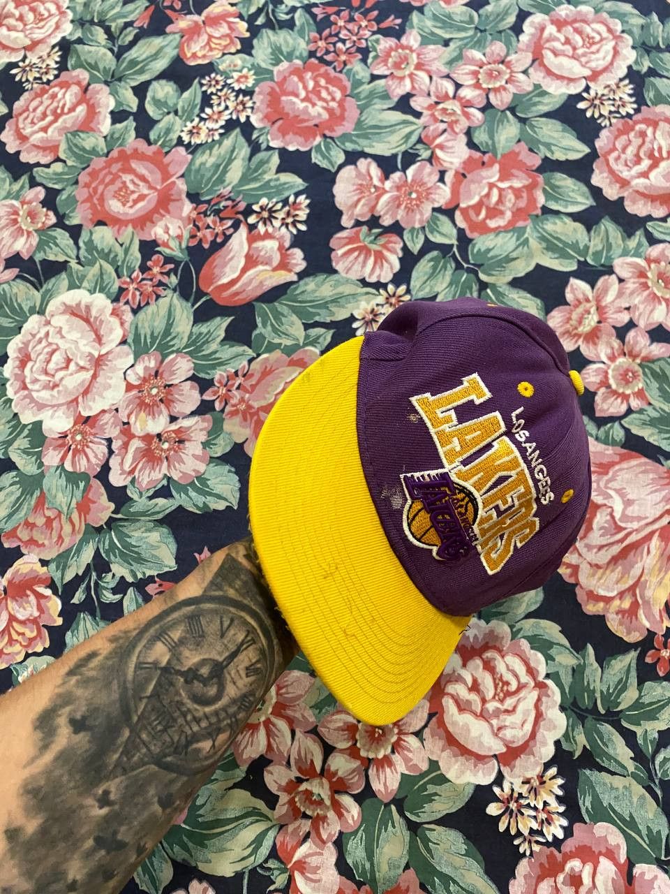 Mitchell & Ness Hats Vintage Mitchell & Ness big logo Lakers Cap Y2K Size ONE SIZE - 7 Thumbnail