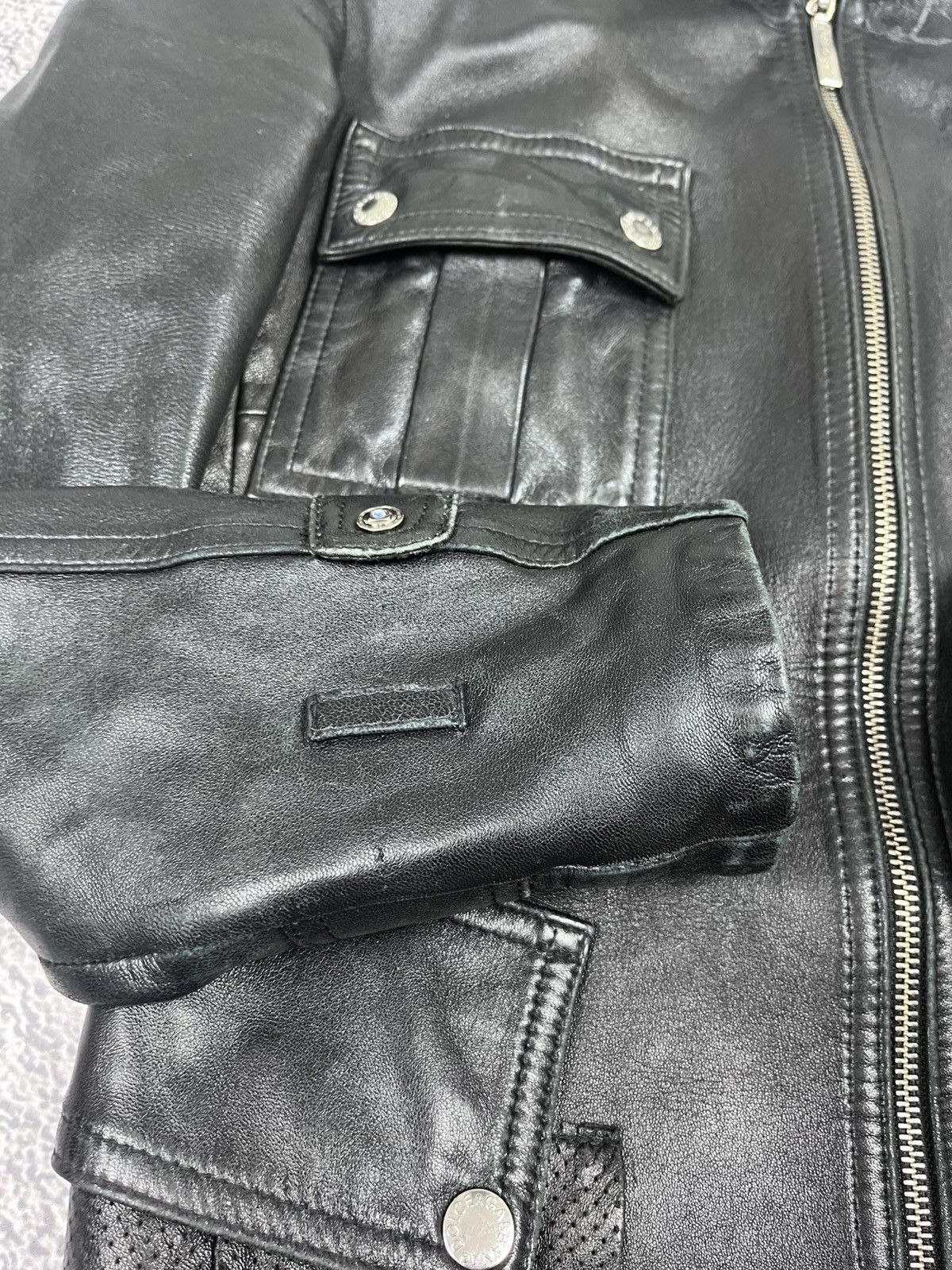 Leather Vintage D&G Style Leather Military jacket size S Avant Garde Size S / US 4 / IT 40 - 8 Thumbnail