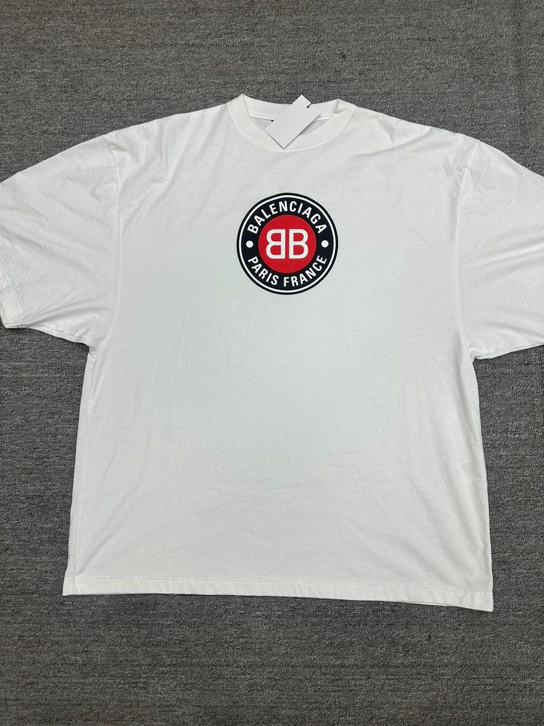 Balenciaga Balenciaga Double B Logo Short Sleeve Tee - dmc Size US M / EU 48-50 / 2 - 1 Thumbnail