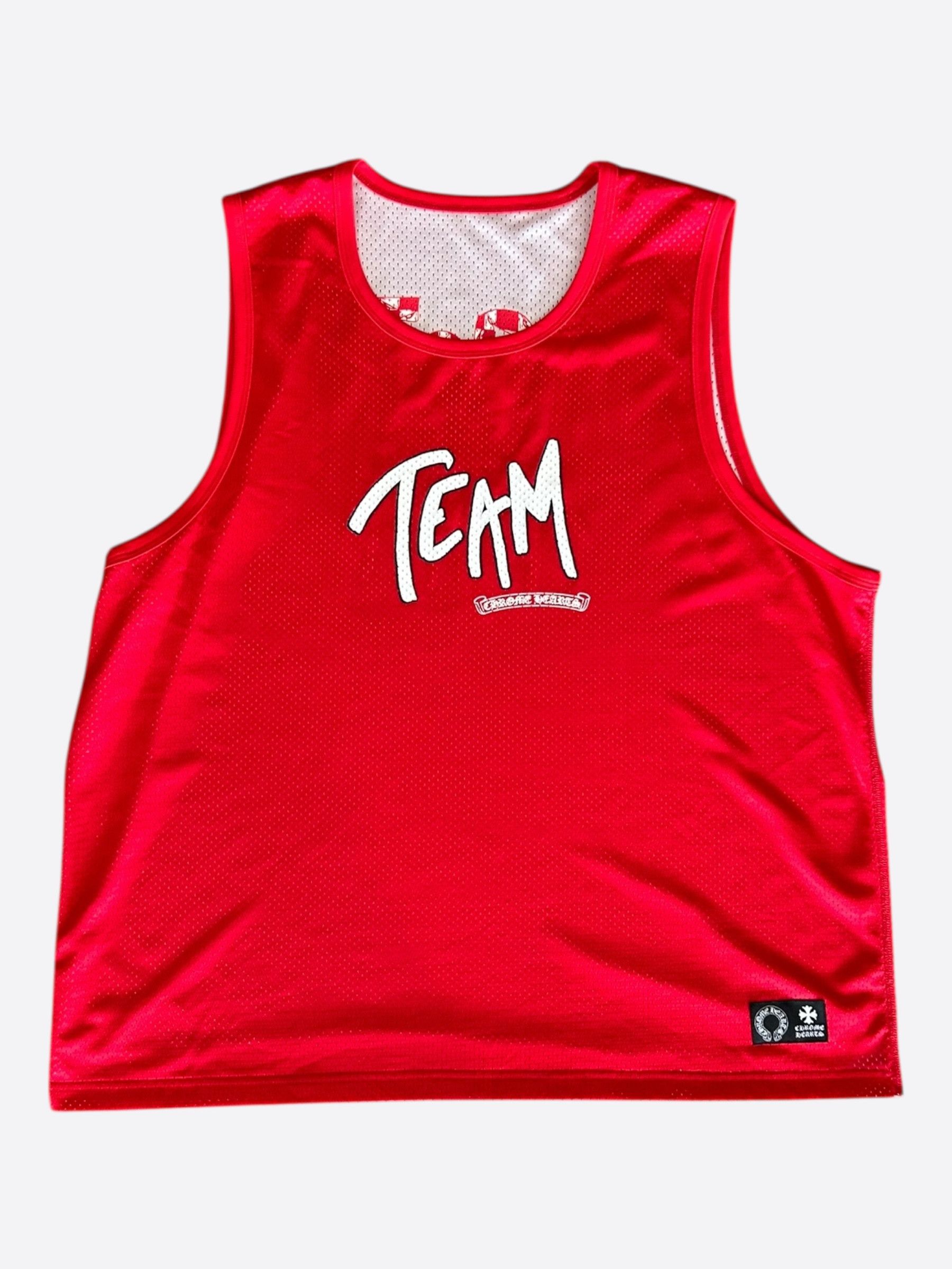 Chrome Hearts Matty Boy Red & White Team Form Reversible Mesh Jersey Size US XXL / EU 58 / 5 - 1 Thumbnail