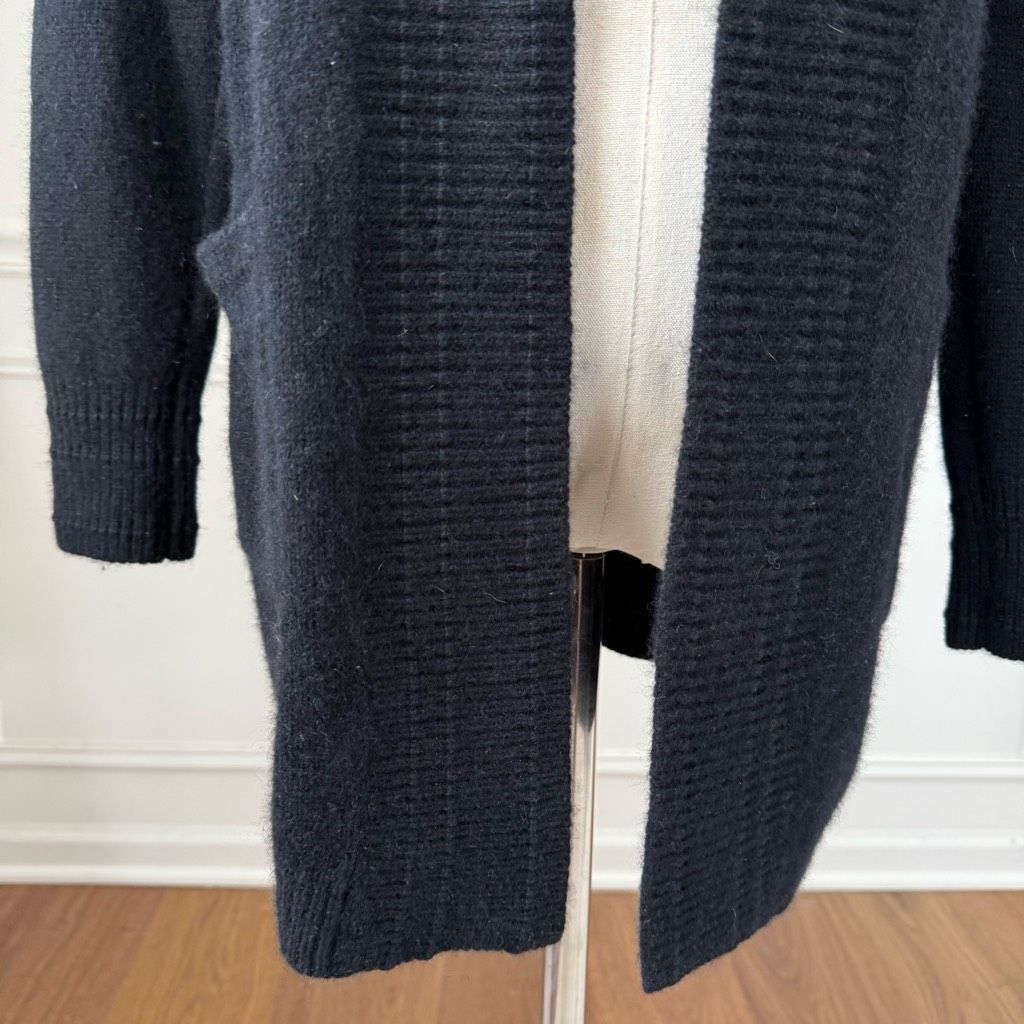 Other The Cashmere Project Black Open Front 100% Cashmere Cardigan Size S / US 4 / IT 40 - 3 Thumbnail