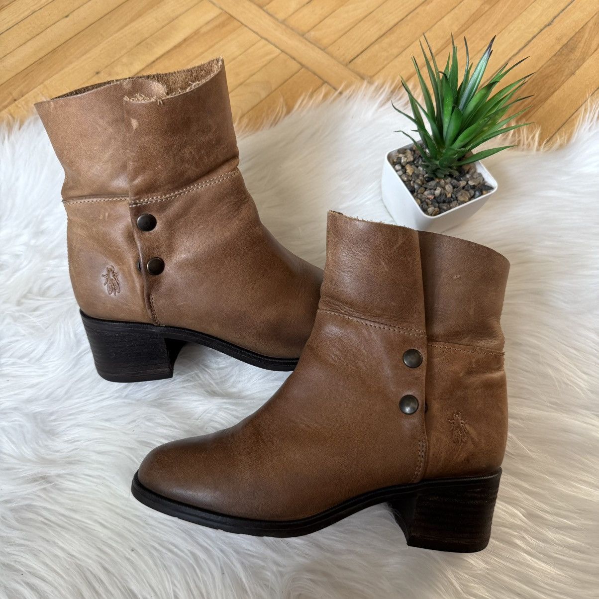 Fly London 📌 Vintage Fly London Guidi style Leather Boots Moto Size US 8 / IT 38 - 3 Thumbnail