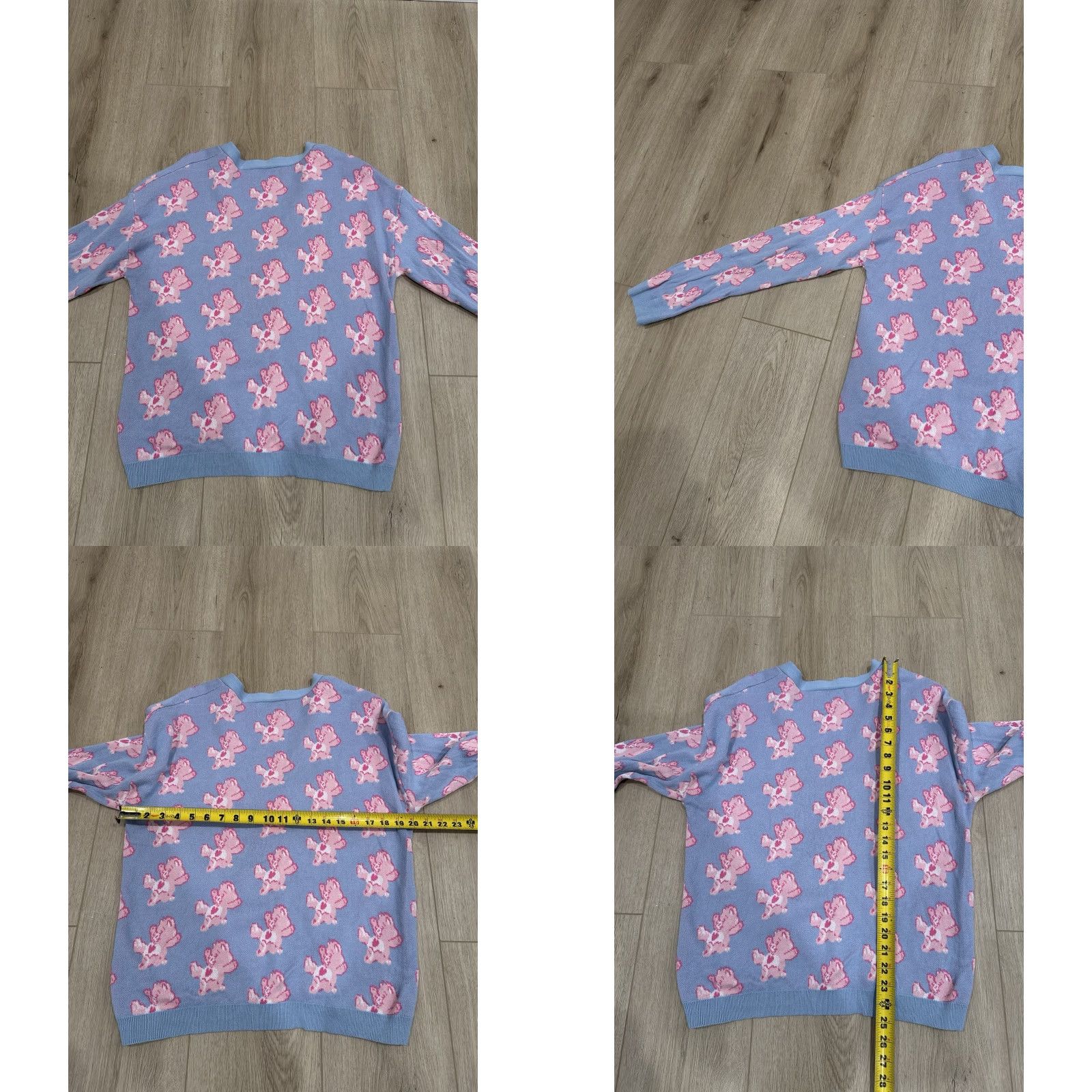 Vintage VINTAGE Care Bears ModCloth Cardigan Sweater Blue V-Neck Women S Cardigan Size S Size S / US 4 / IT 40 - 8 Thumbnail