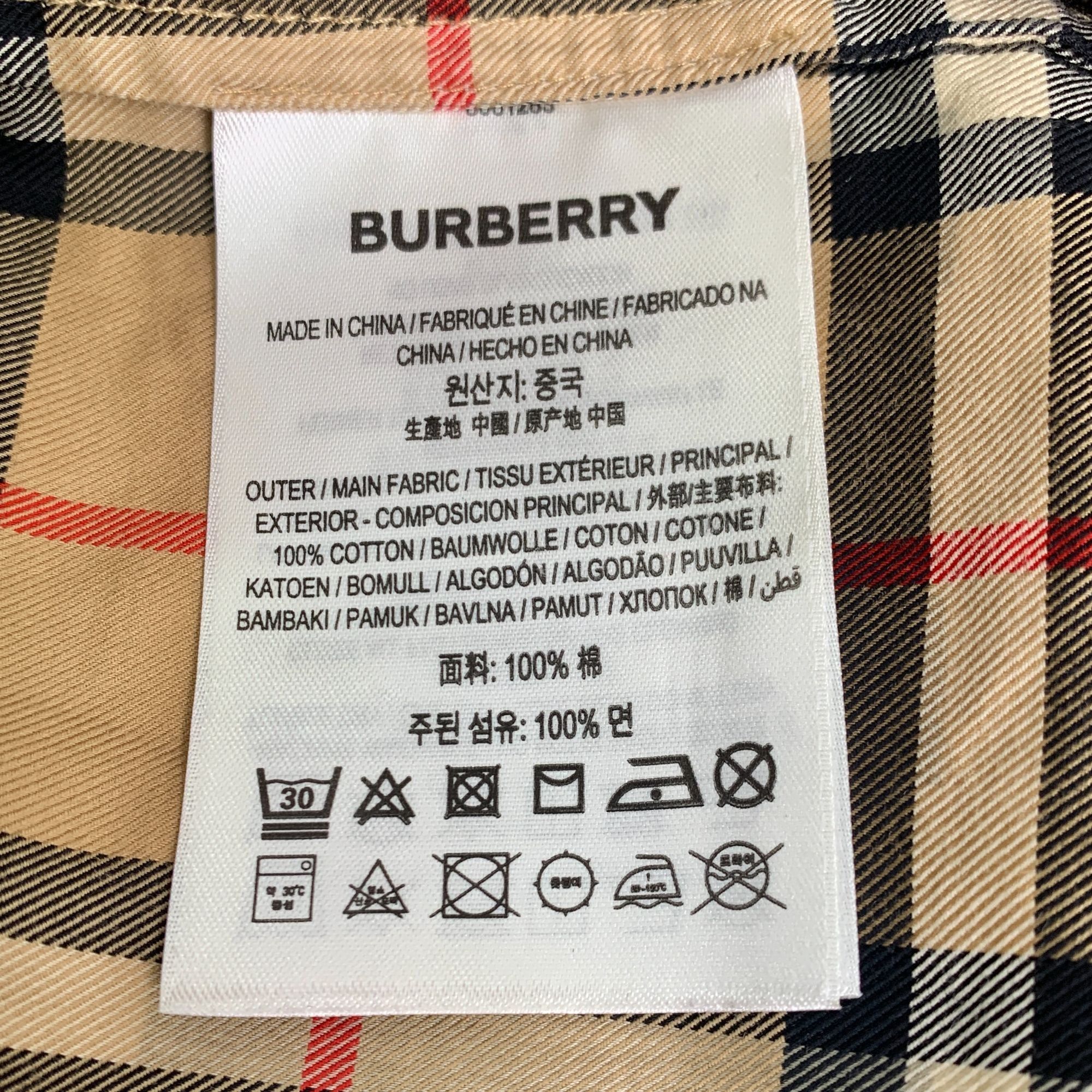 Burberry Burberry Womens Plaid Long Sleeve Cotton Shirt Dress Size S Size S / US 4 / IT 40 - 3 Thumbnail