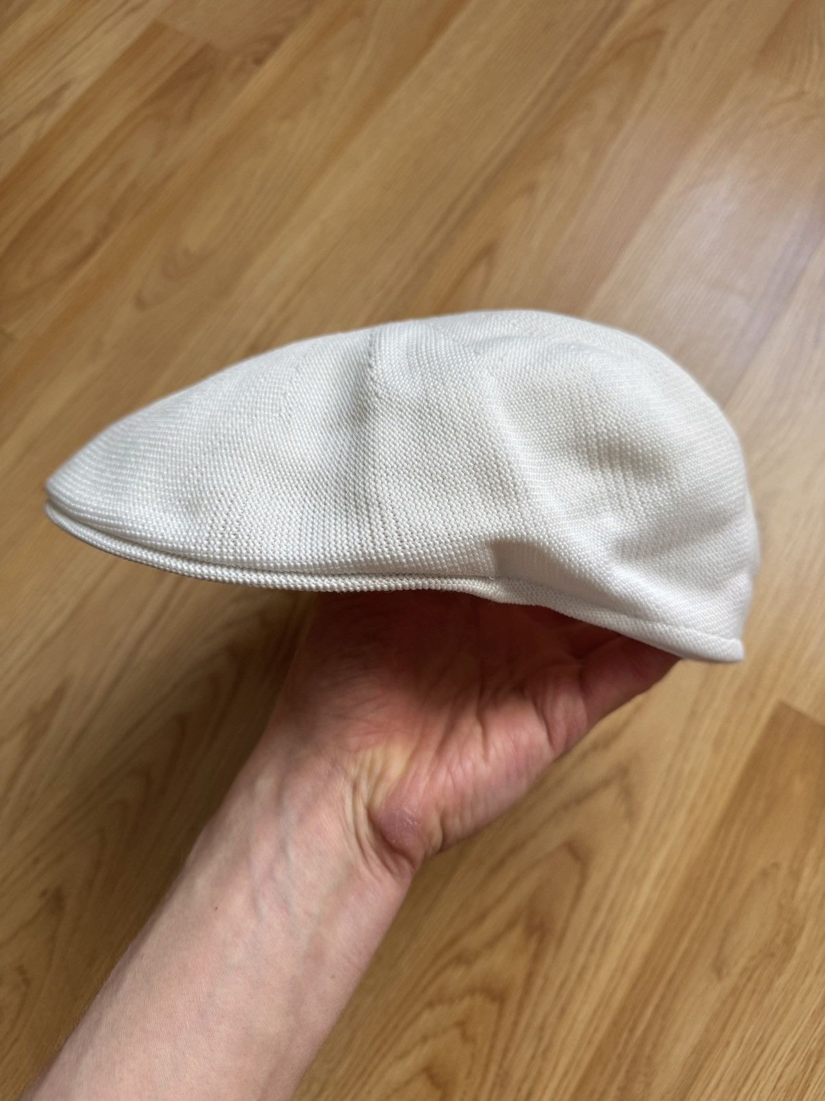 Hugo Boss HUGO Boss White Mesh Flat Cap Summer Ivy Driving Hat Golf M Size ONE SIZE - 3 Thumbnail