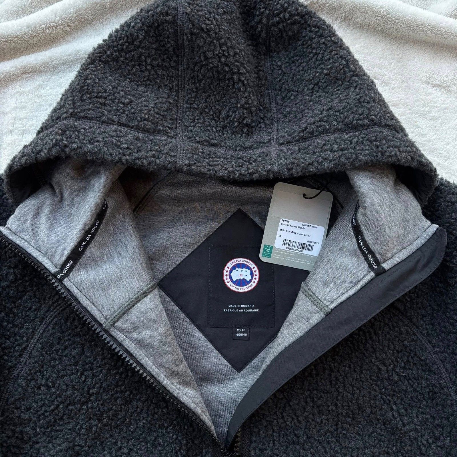 Canada Goose Canada Goose Iron Grey Simcoe Hooded Fleece Jacket - XS Size XS / US 0-2 / IT 36-38 - 5 Thumbnail