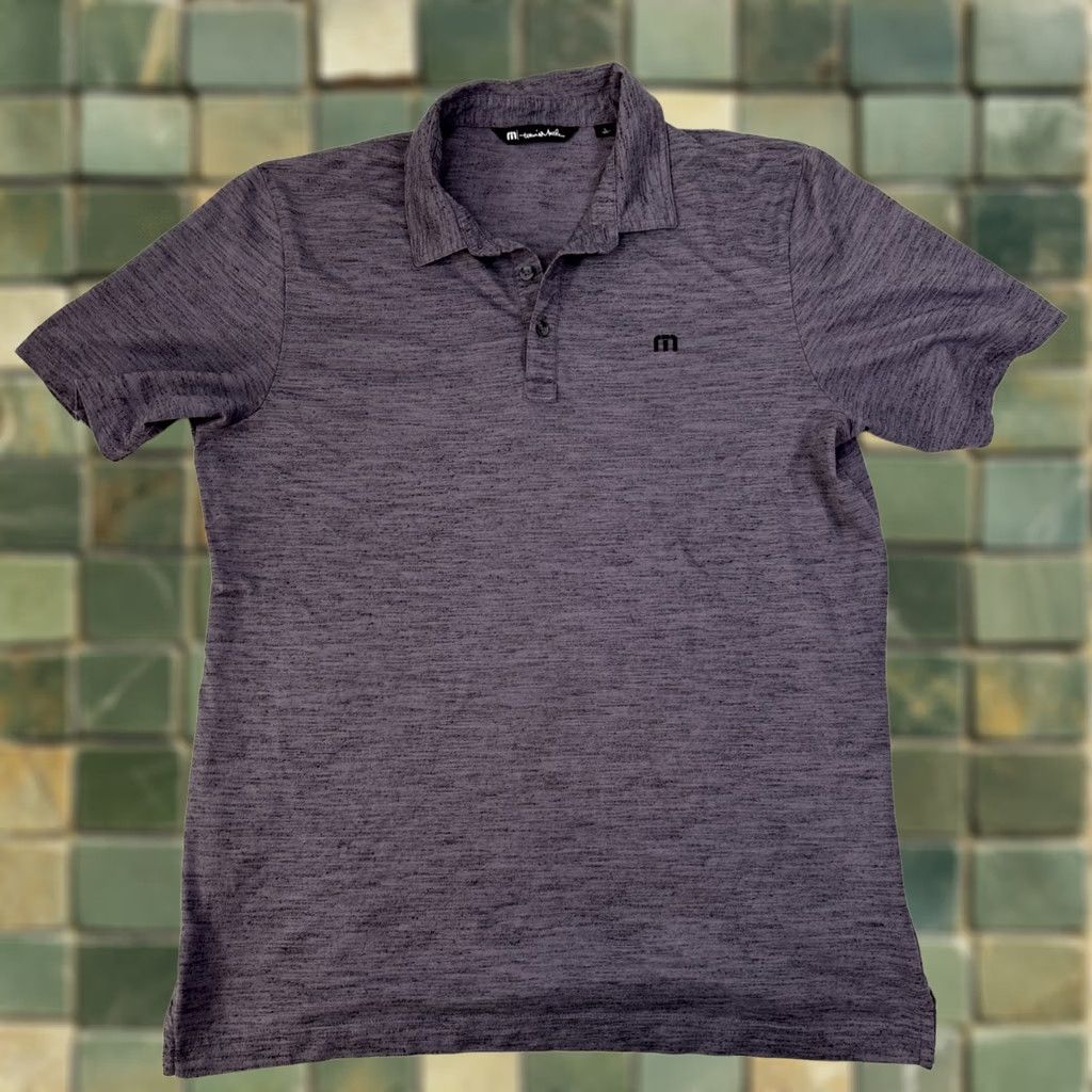 TravisMathew Travis Mathew Golf Polo Shirt Mens Large Gray Short Sleeve Proformance Size US L / EU 52-54 / 3 - 1 Thumbnail