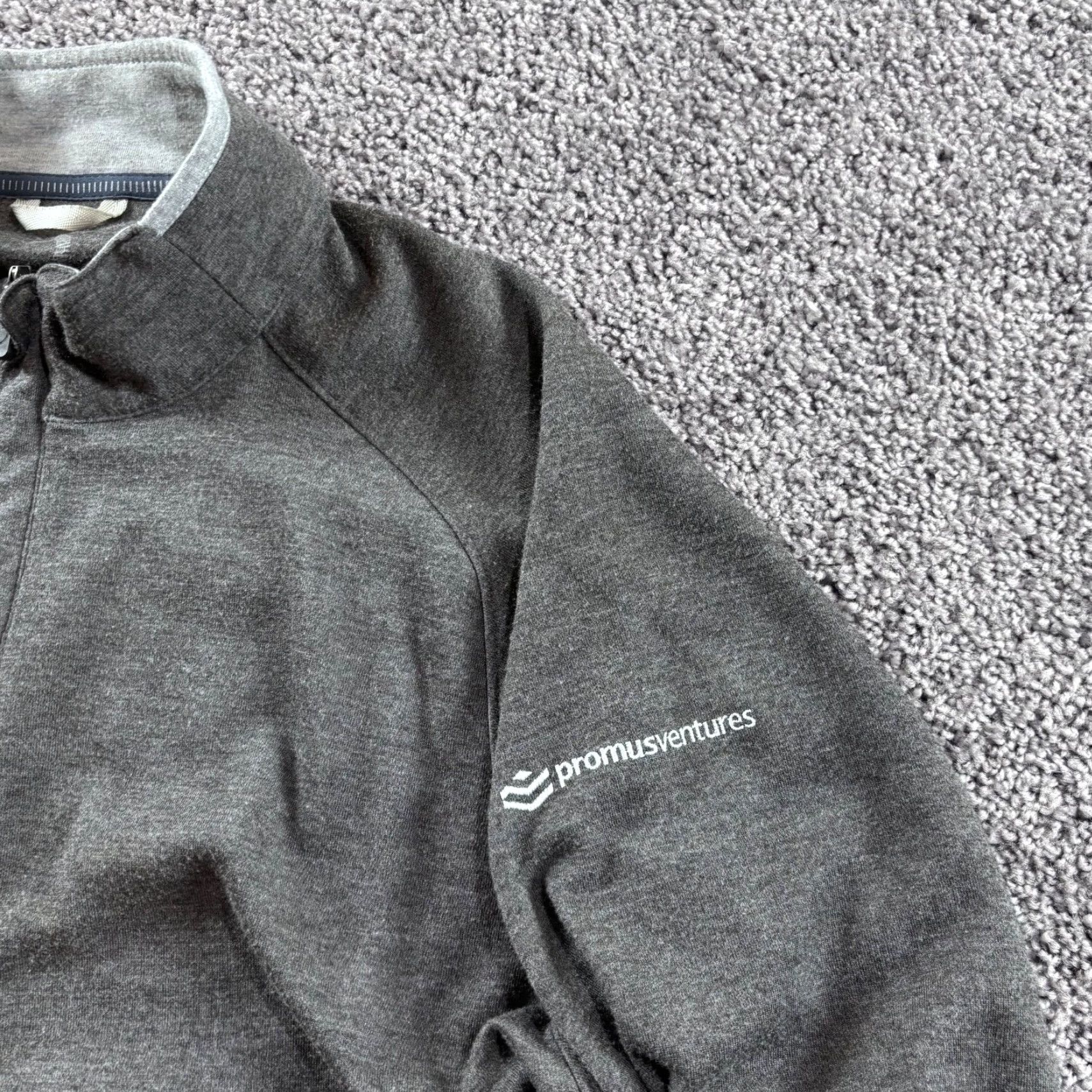 Vintage Zero Restriction Golf Jacket Mens L Gray 1/2 Zip Performance Logo Size US L / EU 52-54 / 3 - 3 Thumbnail