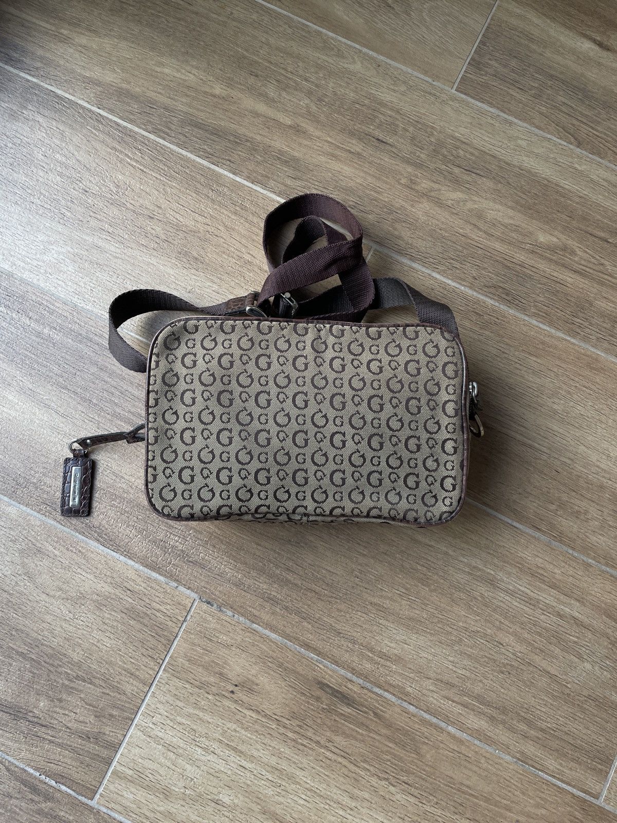 Guess Vintage Guess Bag Shoulder Monogram Big Logo Japanese Y2K Size ONE SIZE - 5 Thumbnail