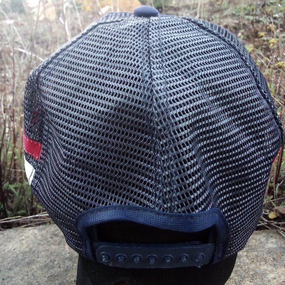 Vintage Vintage Buy American Keep Your Job Three Stripe Trucker Hat Size ONE SIZE - 3 Thumbnail