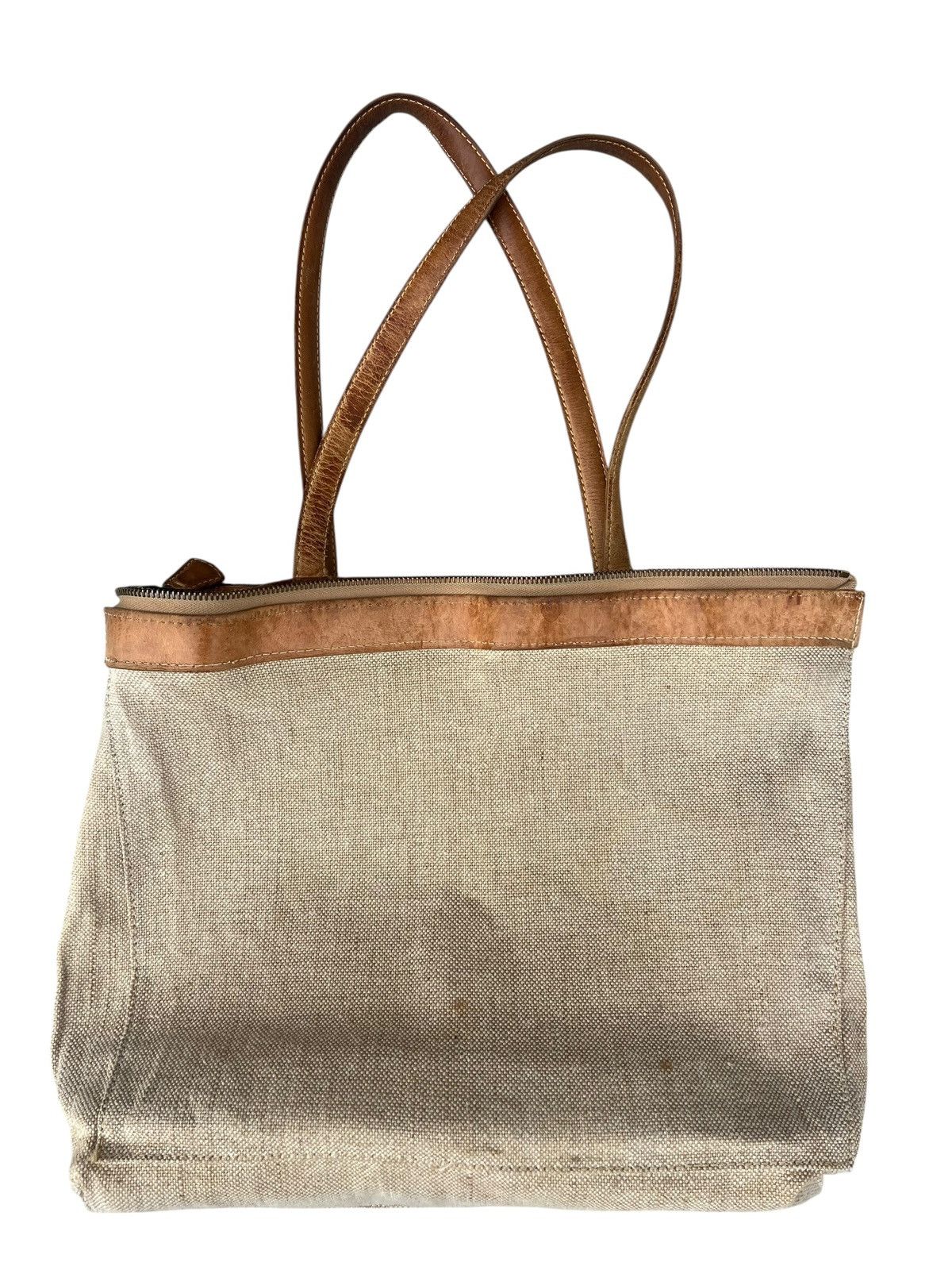 Leather Distressed Patina Leather Tote Bag Genten Japan Size ONE SIZE - 18 Thumbnail