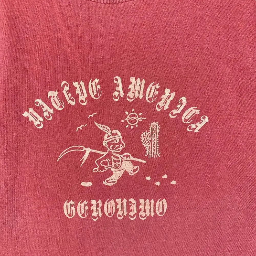Japanese Brand Vintage 90's NATIVE AMERICA GERONIMO Graphic Tee Shirt Size US M / EU 48-50 / 2 - 2 Thumbnail