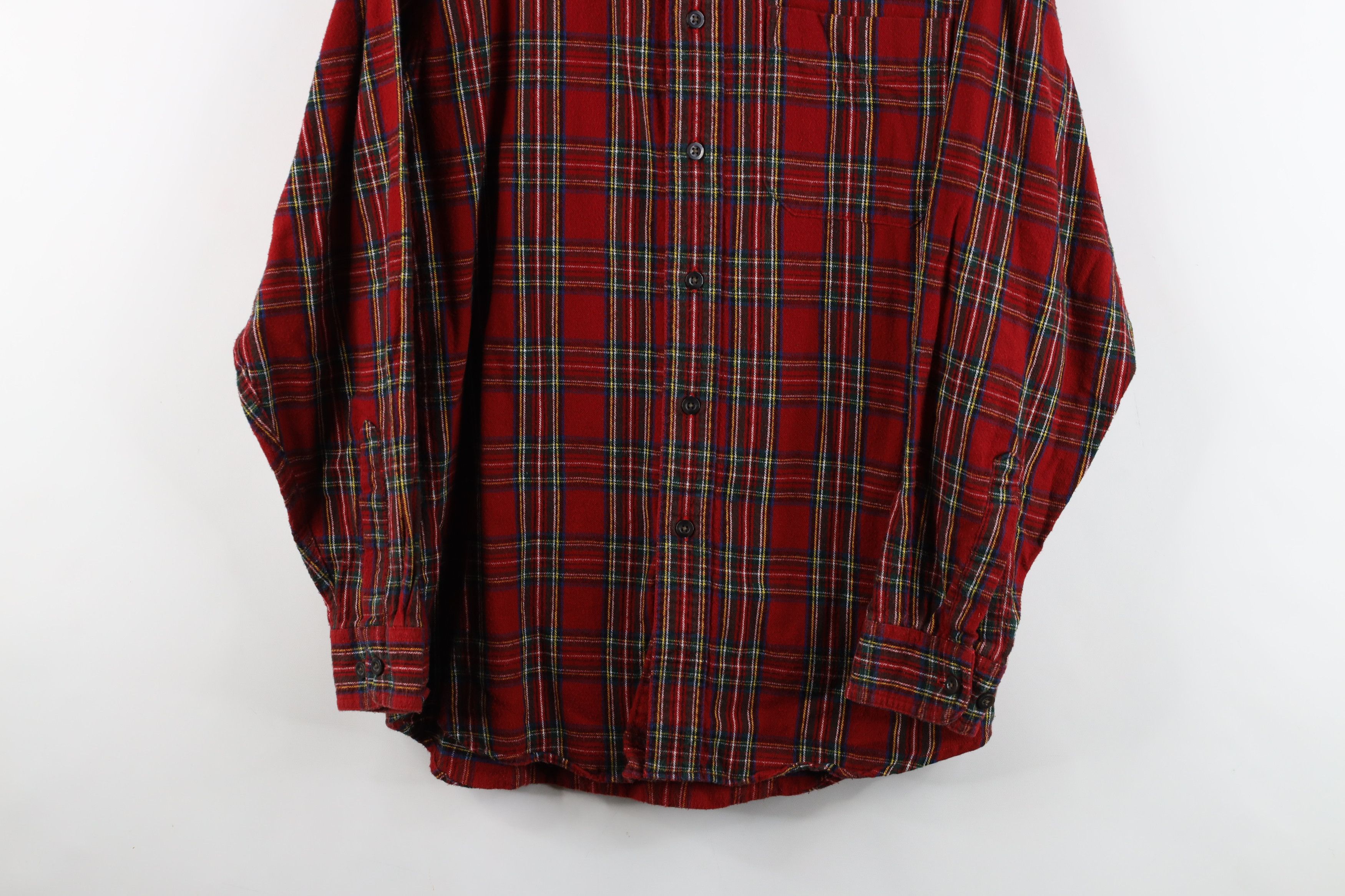 L.L. Bean × Vintage Vintage 90s LL Bean Flannel Collared Button Down Shirt Plaid Size US S / EU 44-46 / 1 - 3 Thumbnail