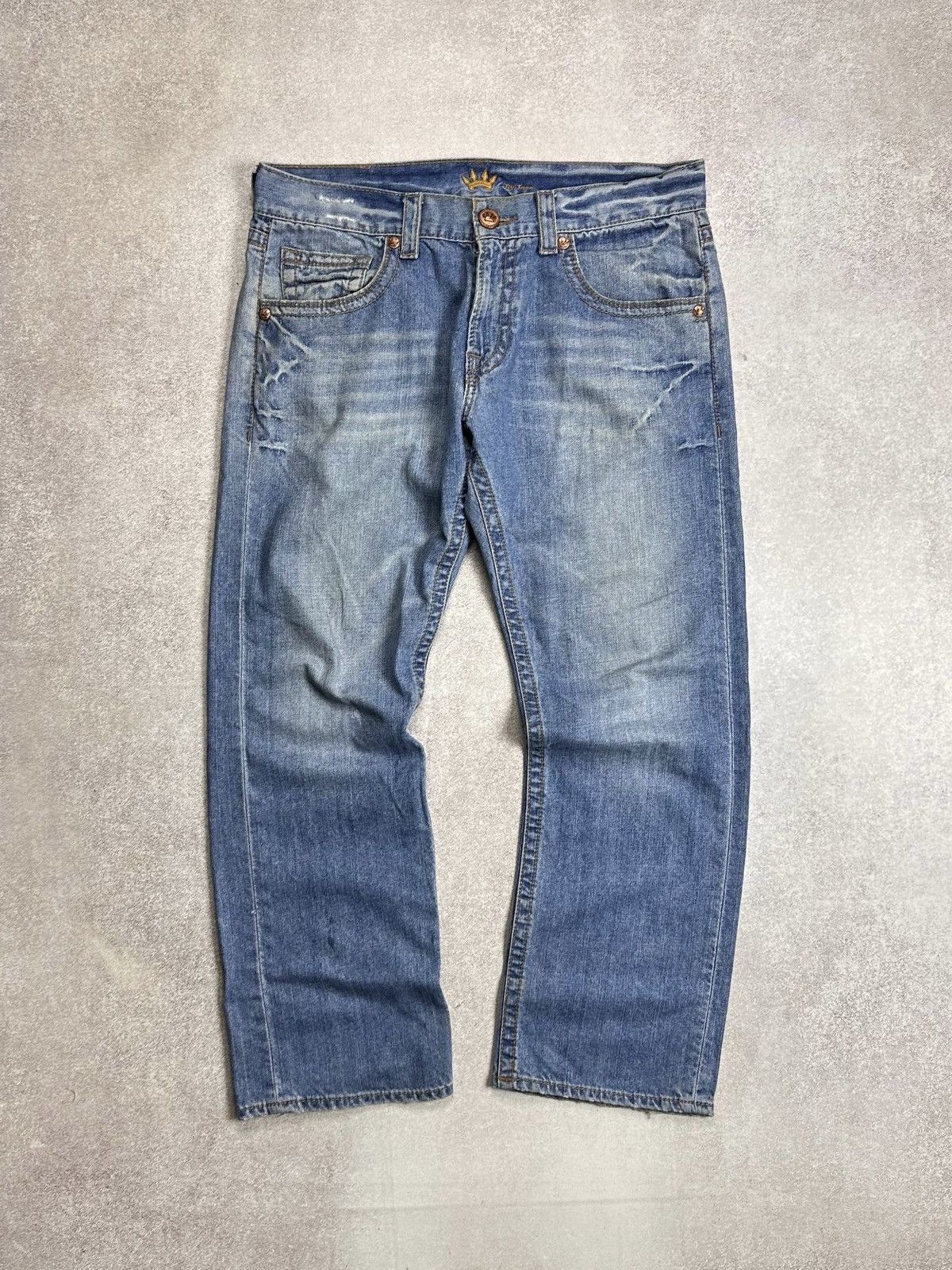 JNCO Vintage 90s JNCO Embroidery Baggy Jeans Y2K 36x30 Size US 36 / EU 52 - 4 Thumbnail