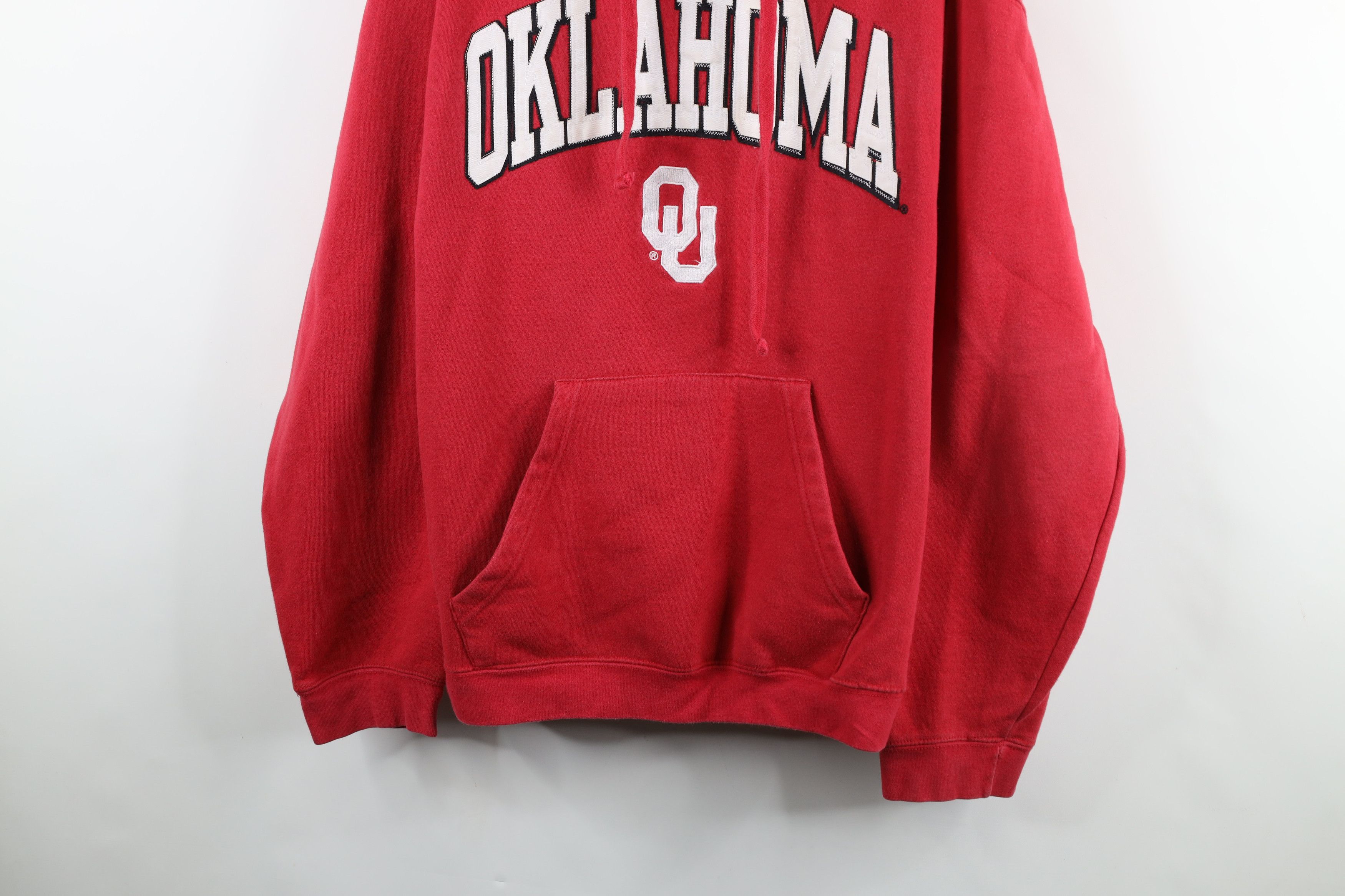 Vintage Vintage 90s Spell Out Oklahoma University Hoodie Sweatshirt Size US L / EU 52-54 / 3 - 3 Thumbnail