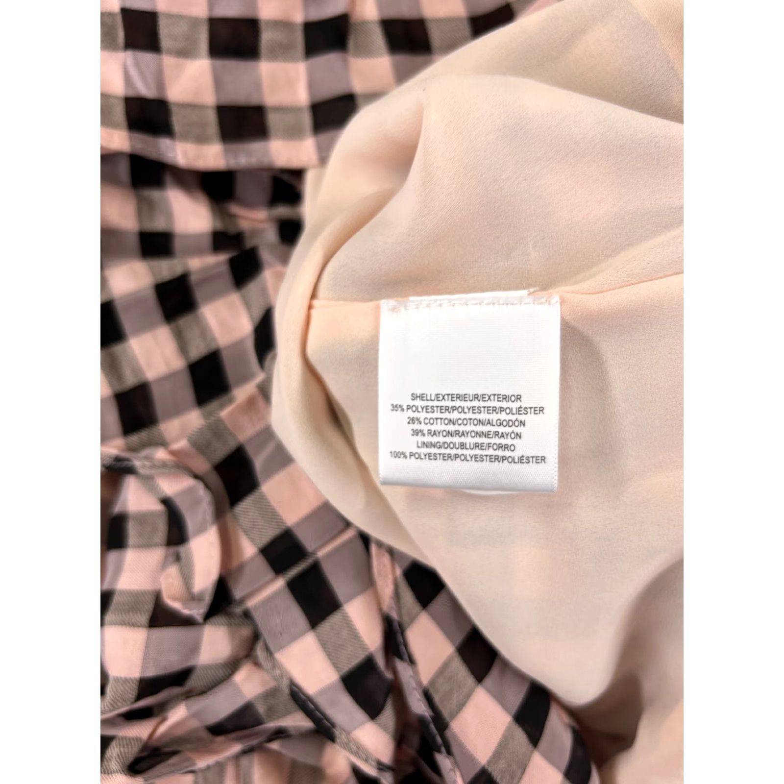 Dress the Population Dress The Population Skirt Womens Medium Pink Black Plaid Cosmo Poly Dress The Population Skirt Womens M Pink Plaid Size 32" / US 10 / IT 46 - 4 Thumbnail
