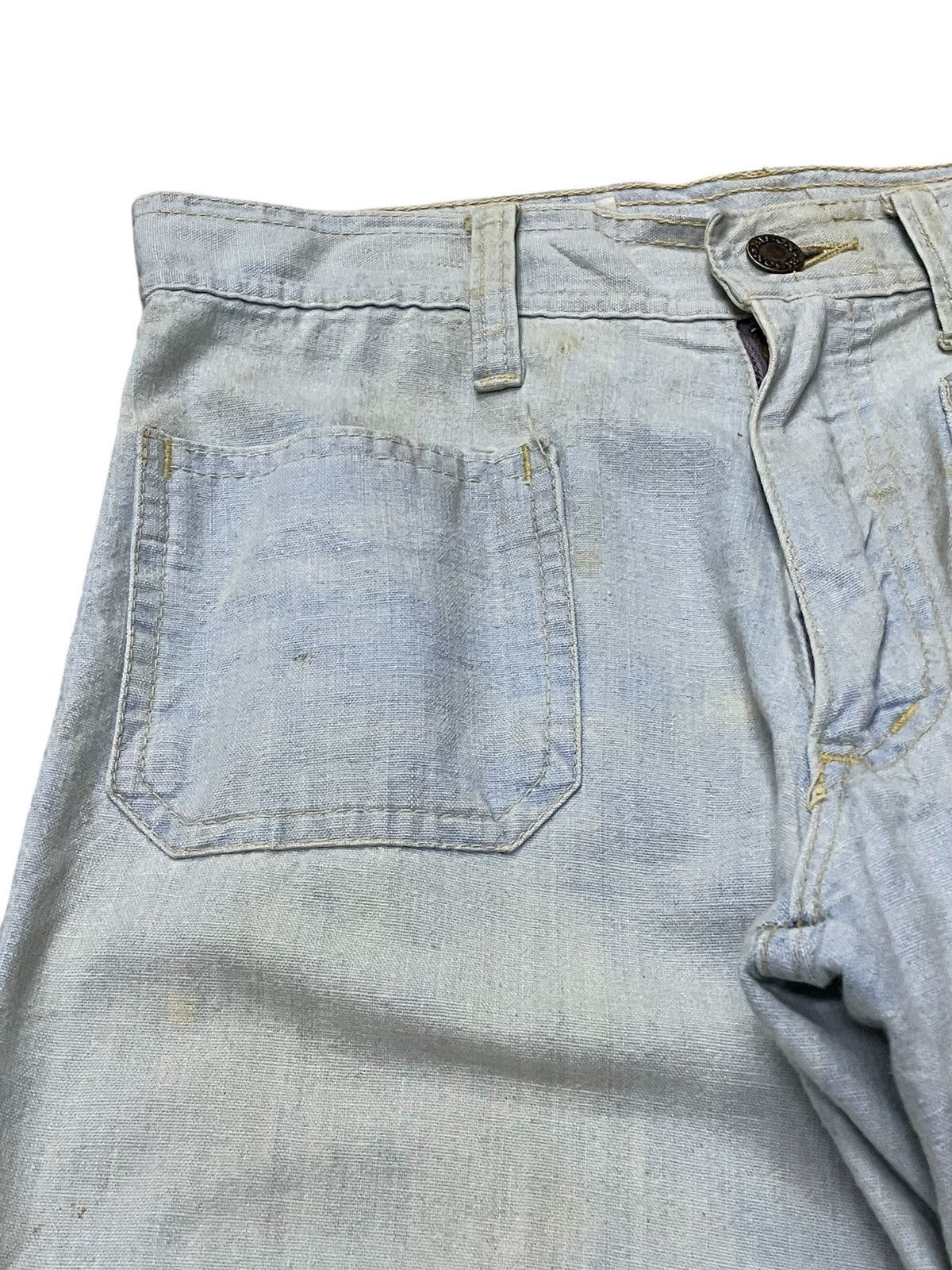 Hysteric Glamour × Japanese Brand Vintage 60s Bison Bell Bottom Denim Pants Size US 28 / EU 44 - 10 Thumbnail
