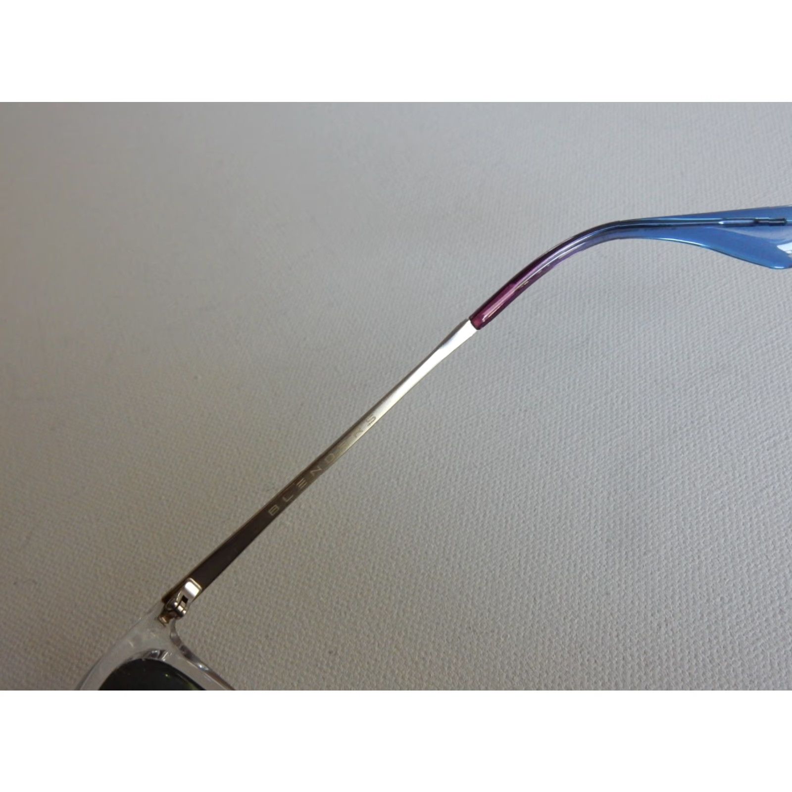 Vintage VINTAGE Blenders Sunglasses Unisex Adults Silver Blue 90s Cool Size ONE SIZE - 6 Thumbnail