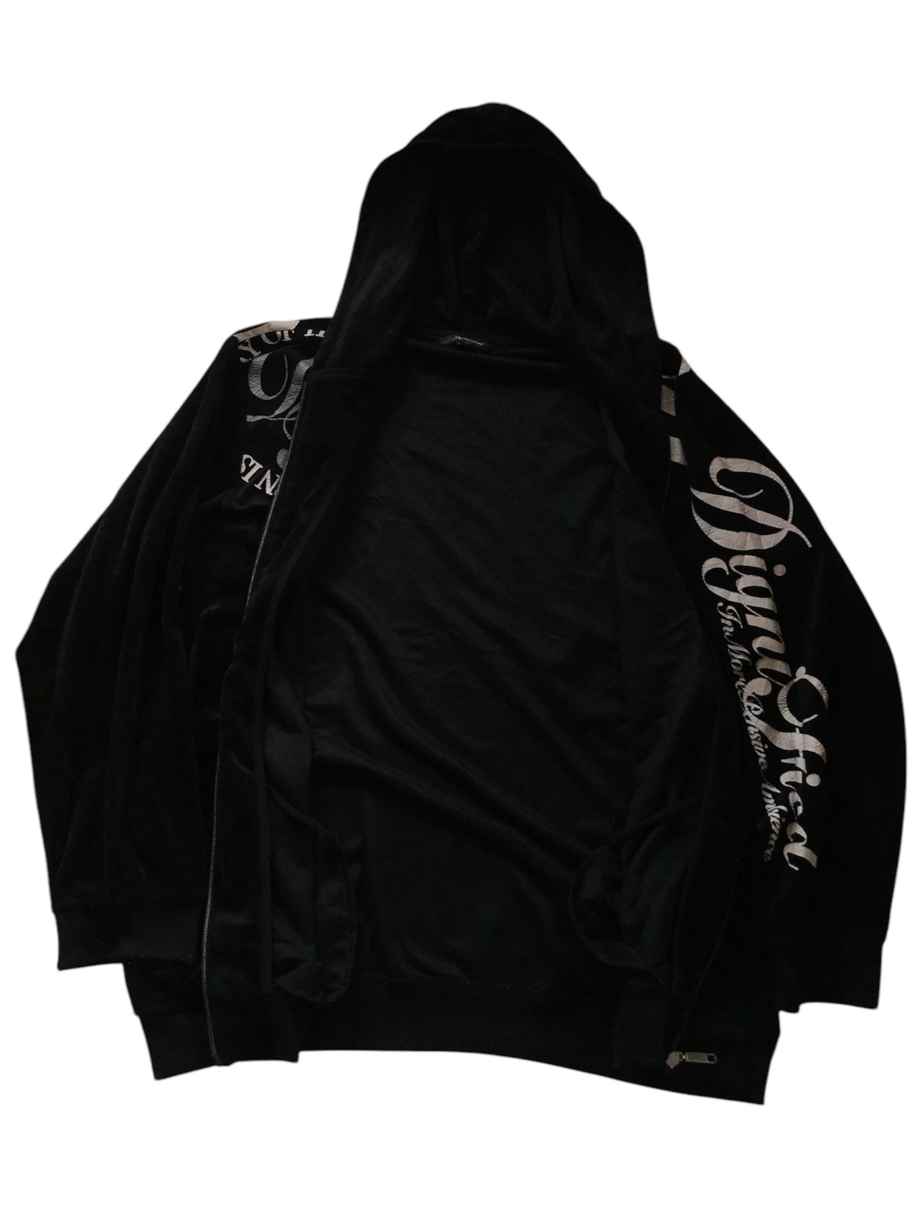 Le Grande Bleu (L.G.B.) Beaumere Japanese Poem Velvet Zip Hoodie Size US XL / EU 56 / 4 - 4 Thumbnail