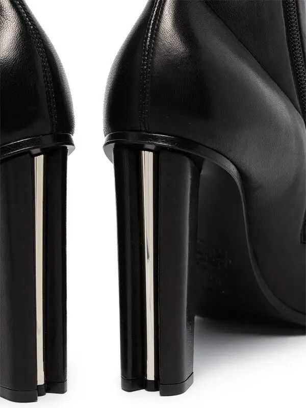 Alexander McQueen o1y0225 Ankle Boots in Black Size US 11 / IT 41 - 2 Thumbnail