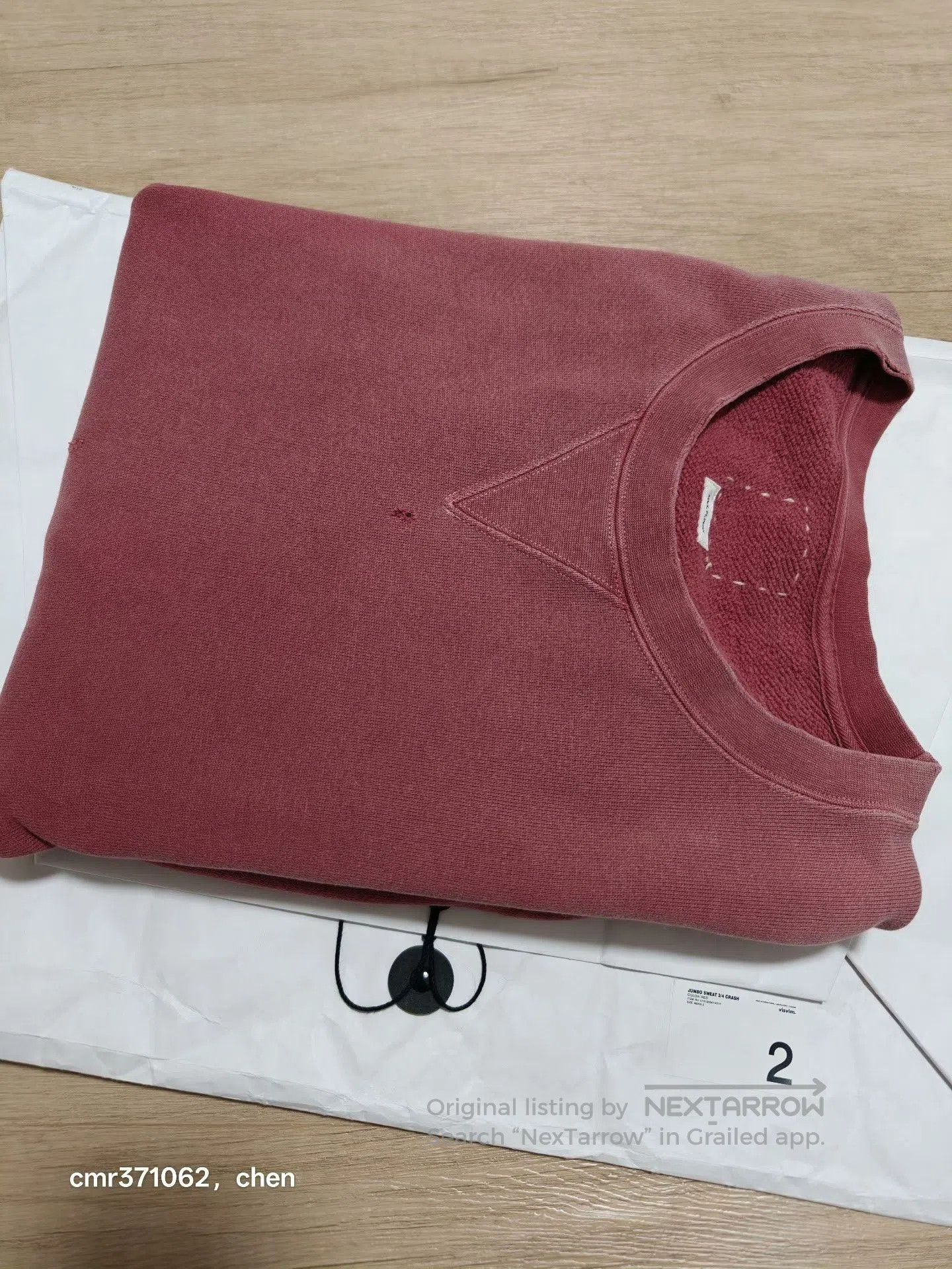 Visvim visvim 21AW Jumbo Sweat 3/4 Crash. Size US M / EU 48-50 / 2 - 8 Thumbnail