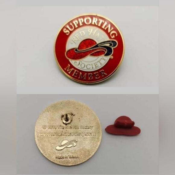 Other Official Supporting Red Hat Society Members Pin 2010 Womens Size ONE SIZE - 4 Thumbnail