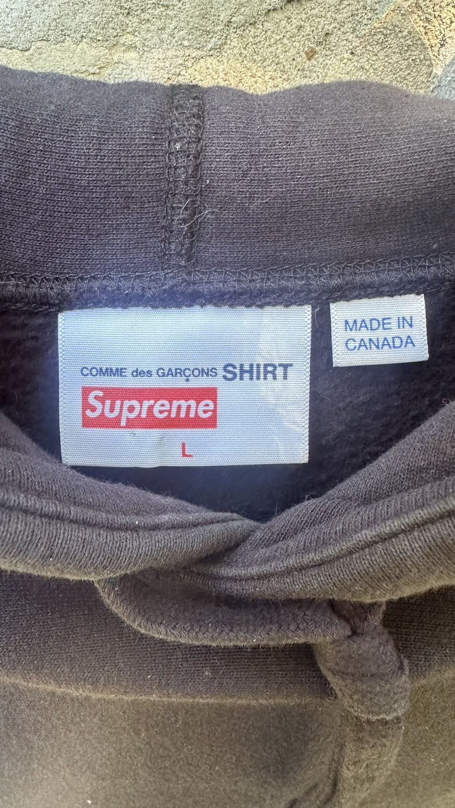 Comme des Garcons SHIRT × Supreme Supreme x COMME de GARÇONS SHIRT Bogo Hoodie Size US L / EU 52-54 / 3 - 4 Thumbnail