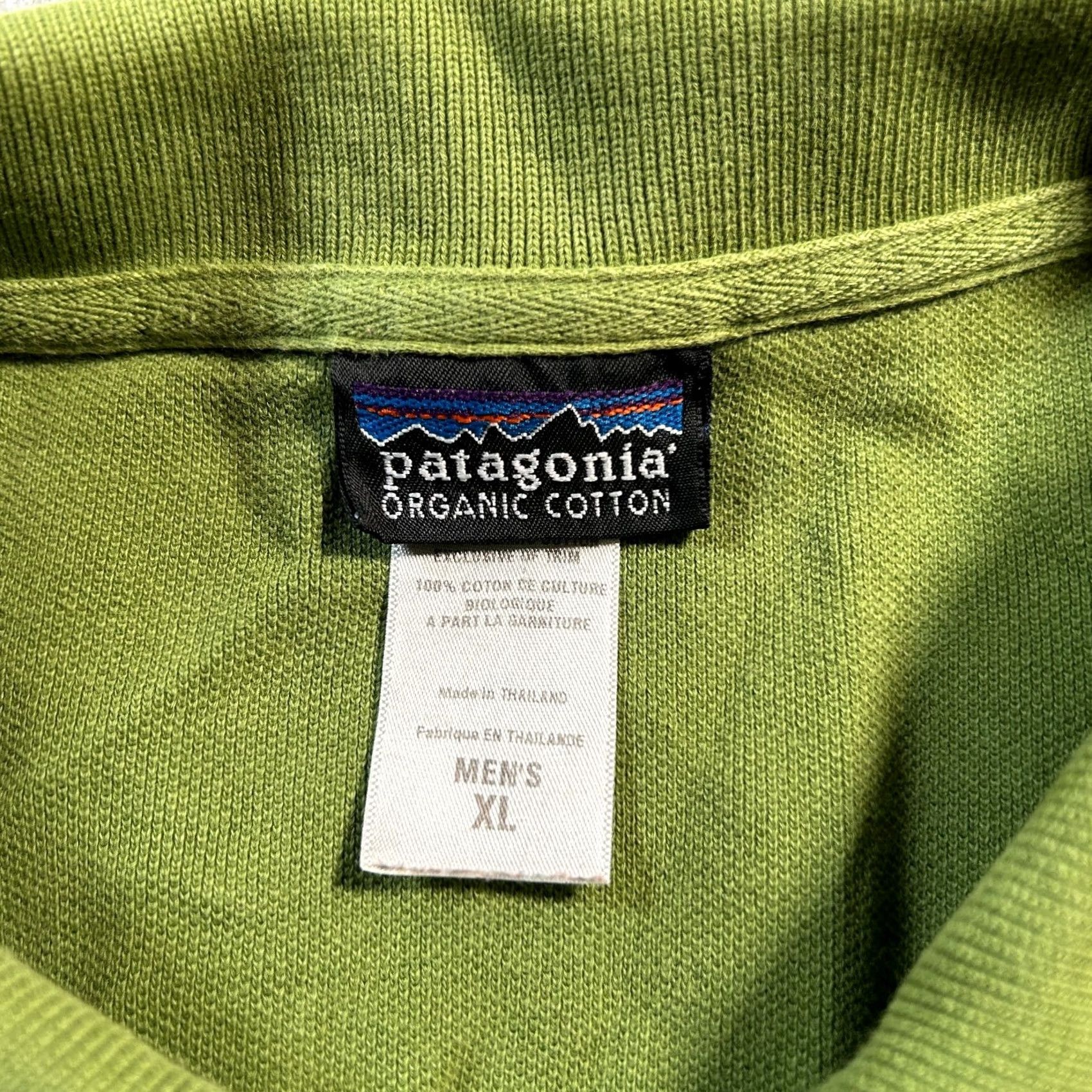 Patagonia Patagonia Polo Shirt Mens XL Green Short Sleeve Organic Cotton Knit Logo Button Collared Casual Size US XL / EU 56 / 4 - 3 Thumbnail